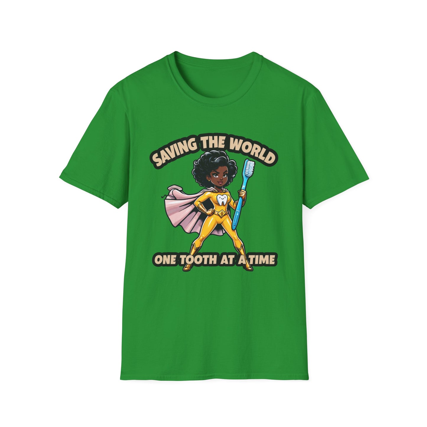 Super Smiles Defender - BW T-Shirt - Unisex Softstyle Tee