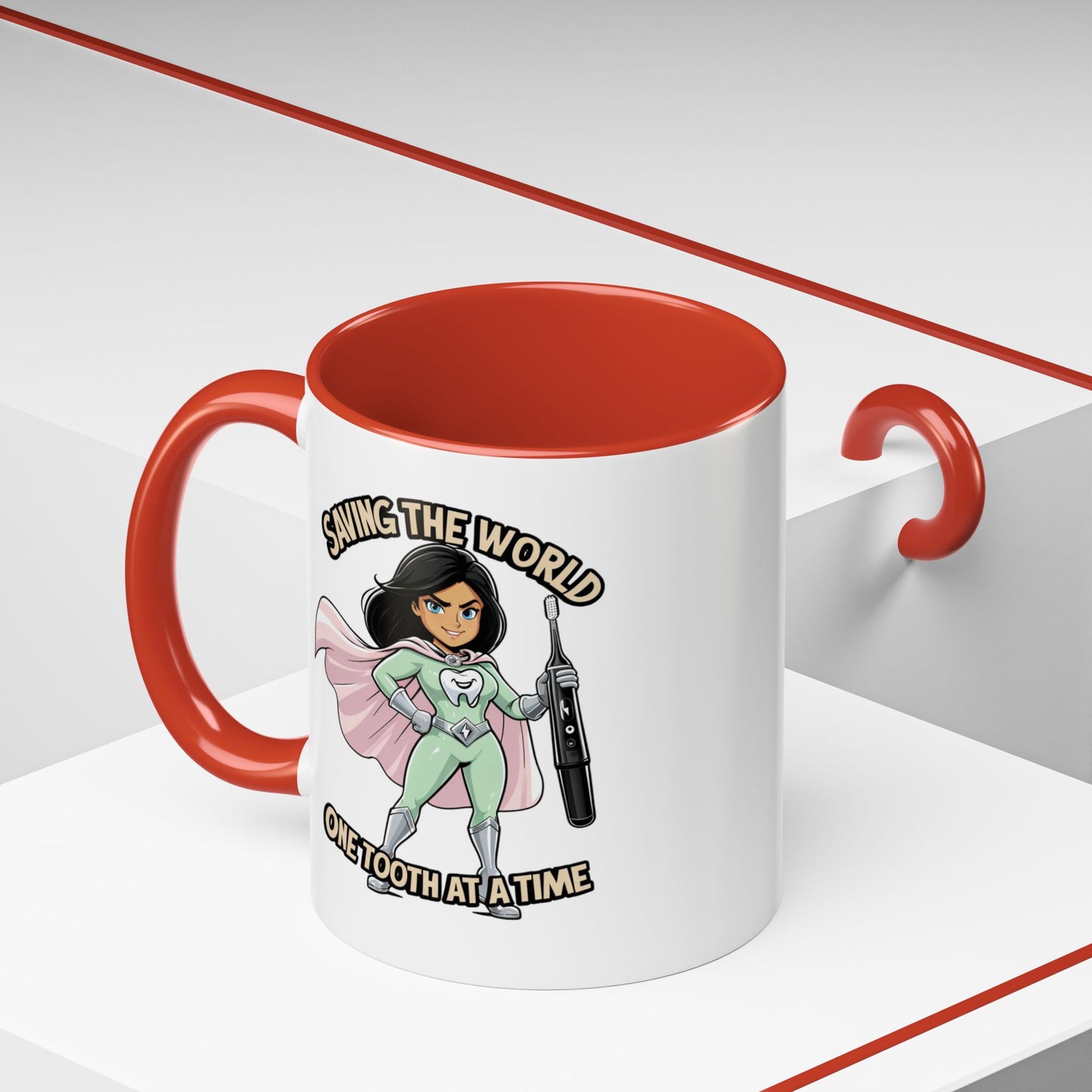 Super Smiles Defender - IW Accent Coffee Mug (11oz)
