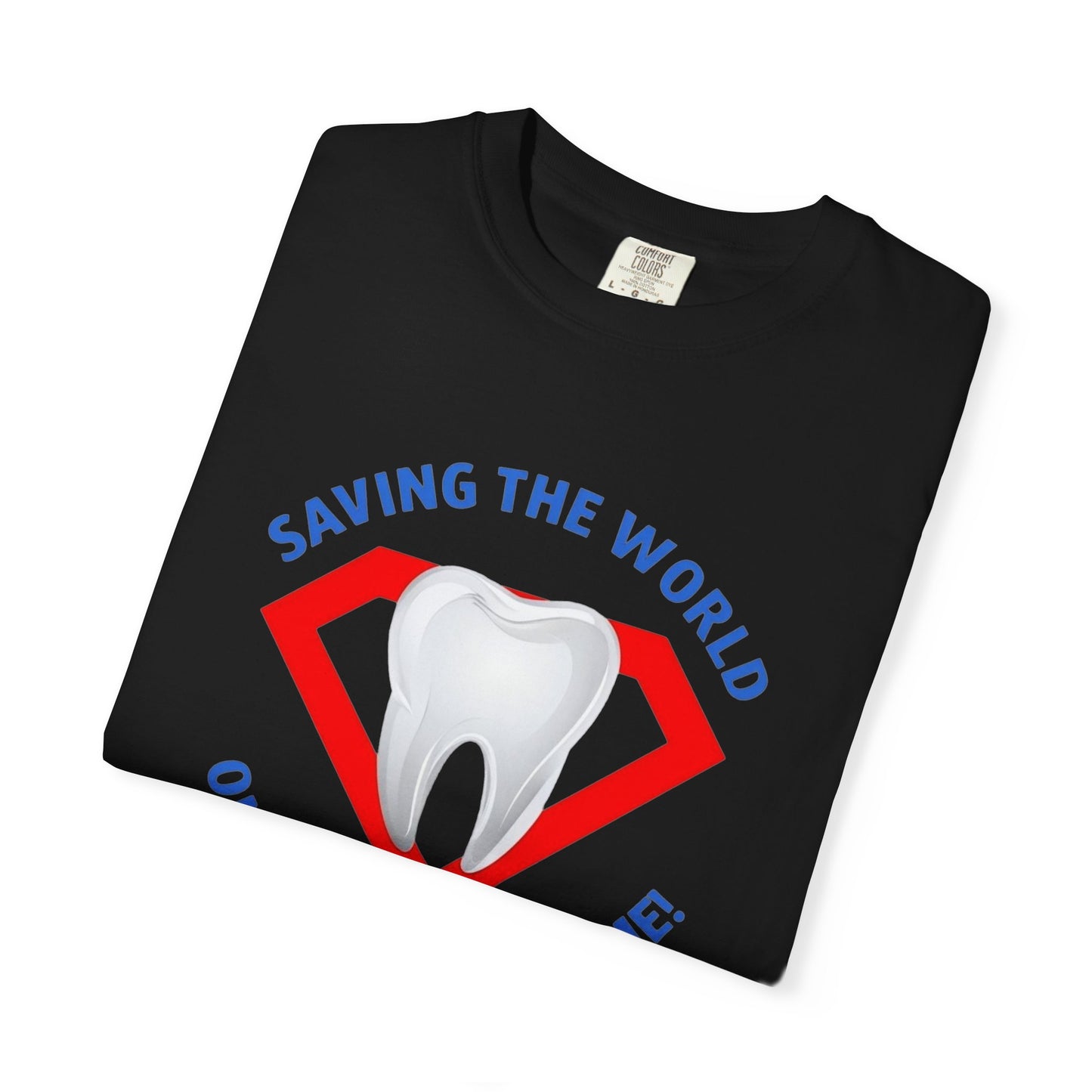 Super Tooth chest emblem Unisex Garment-Dyed T-shirt