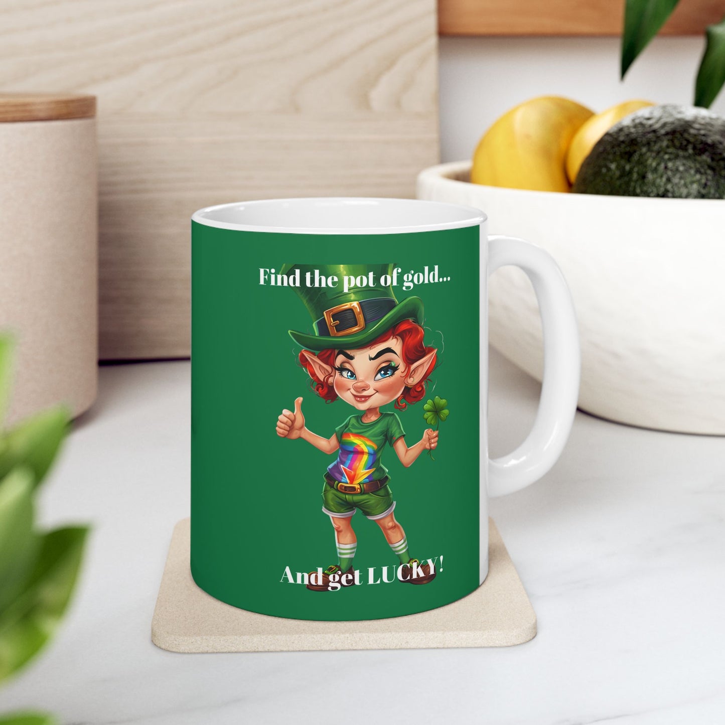 Get Lucky F Ceramic Mug