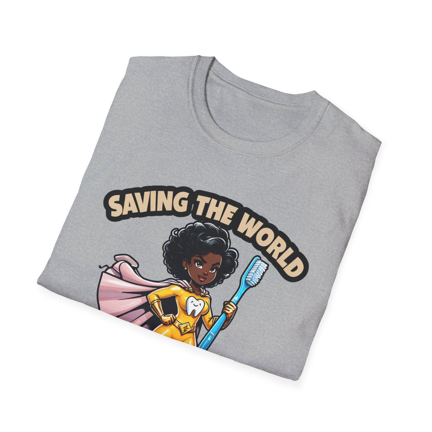 Super Smiles Defender - BW T-Shirt - Unisex Softstyle Tee