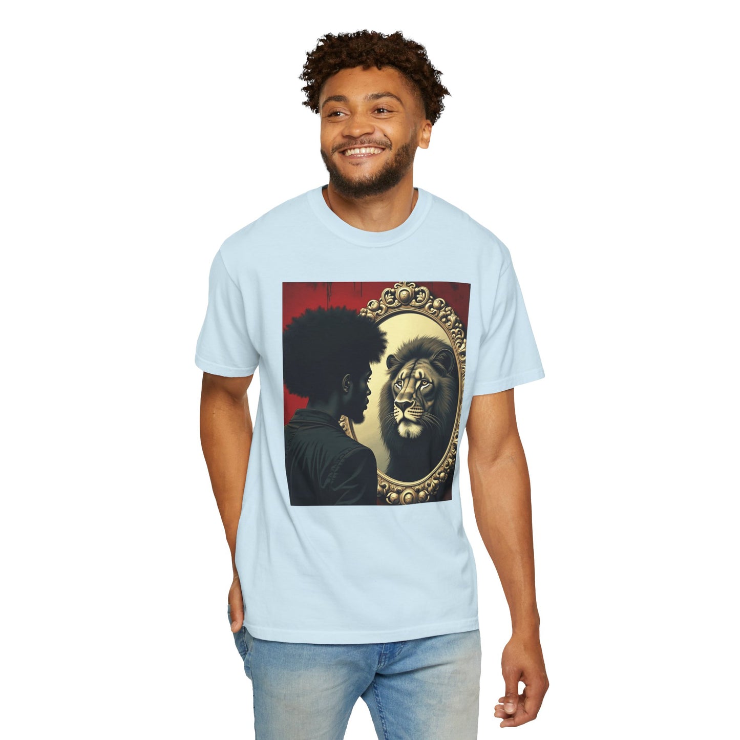 Lion Dentity Unisex Garment-Dyed T-shirt