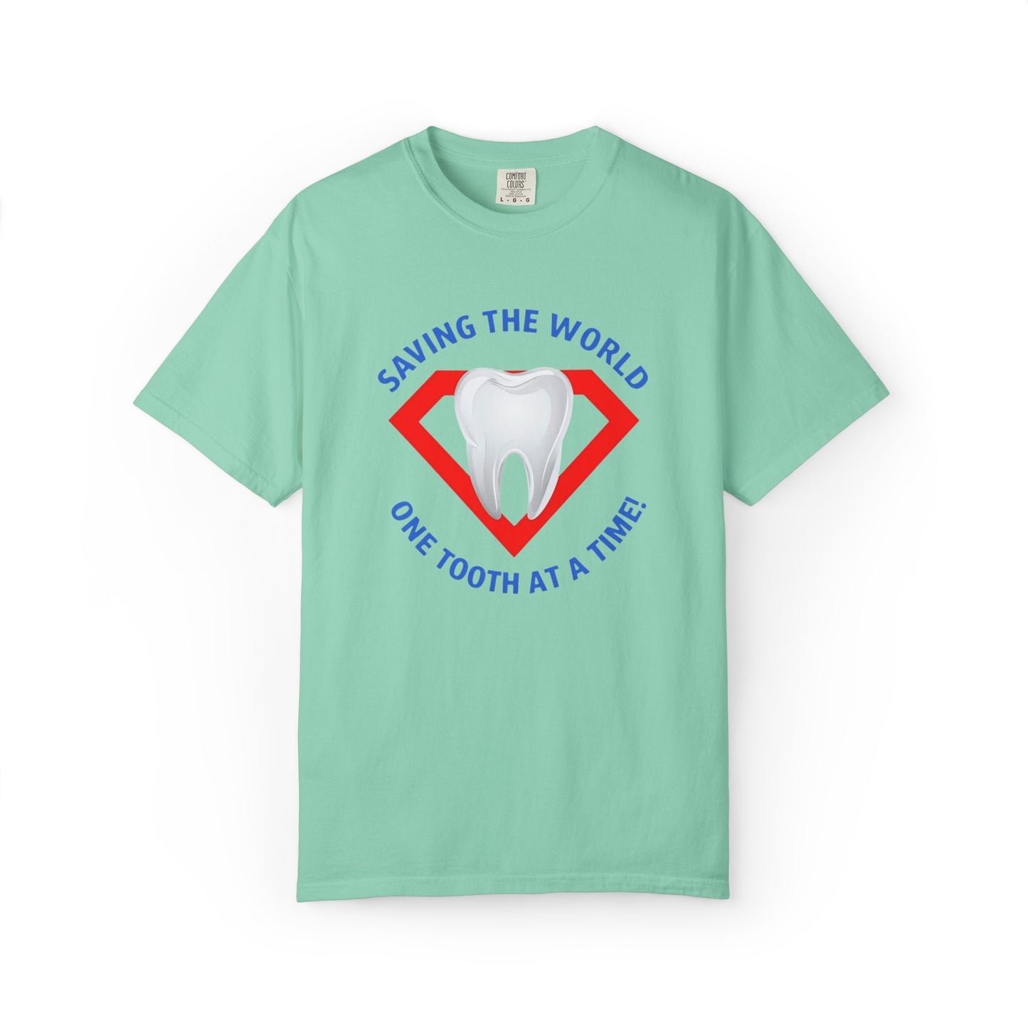 Super Tooth chest emblem Unisex Garment-Dyed T-shirt