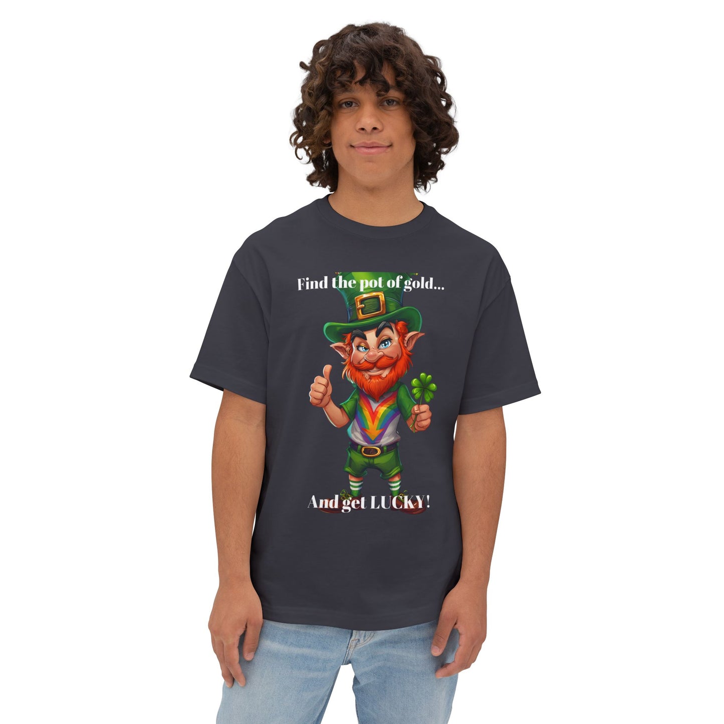 Get Lucky M Unisex Tee - Oversized Boxy Fit