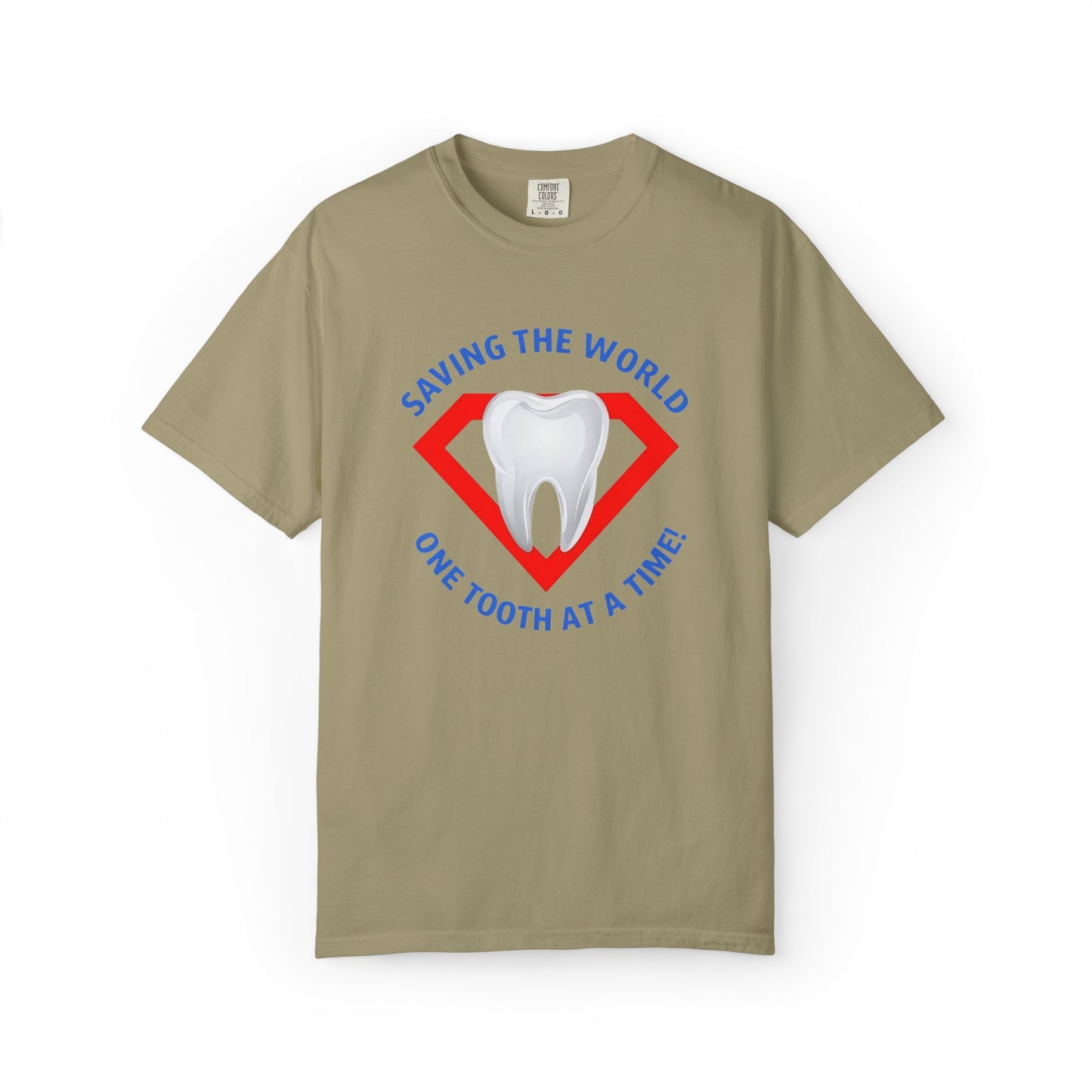 Super Tooth chest emblem Unisex Garment-Dyed T-shirt