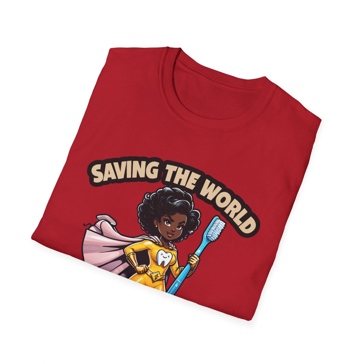 Super Smiles Defender - BW T-Shirt - Unisex Softstyle Tee