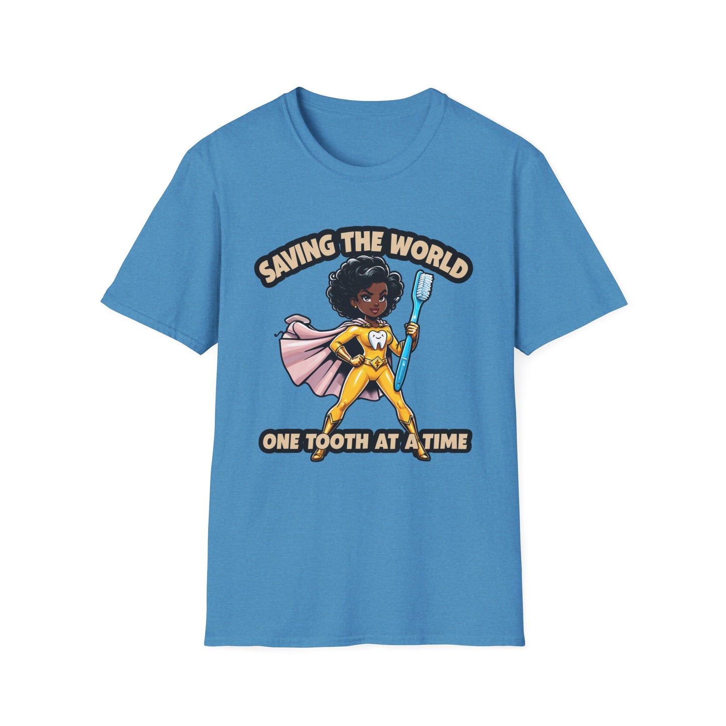 Super Smiles Defender - BW T-Shirt - Unisex Softstyle Tee