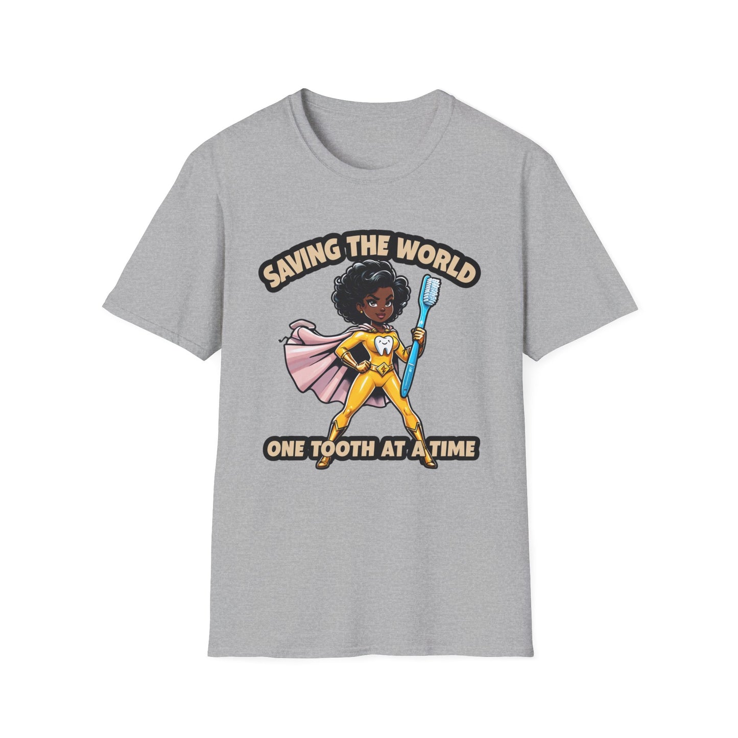 Super Smiles Defender - BW T-Shirt - Unisex Softstyle Tee