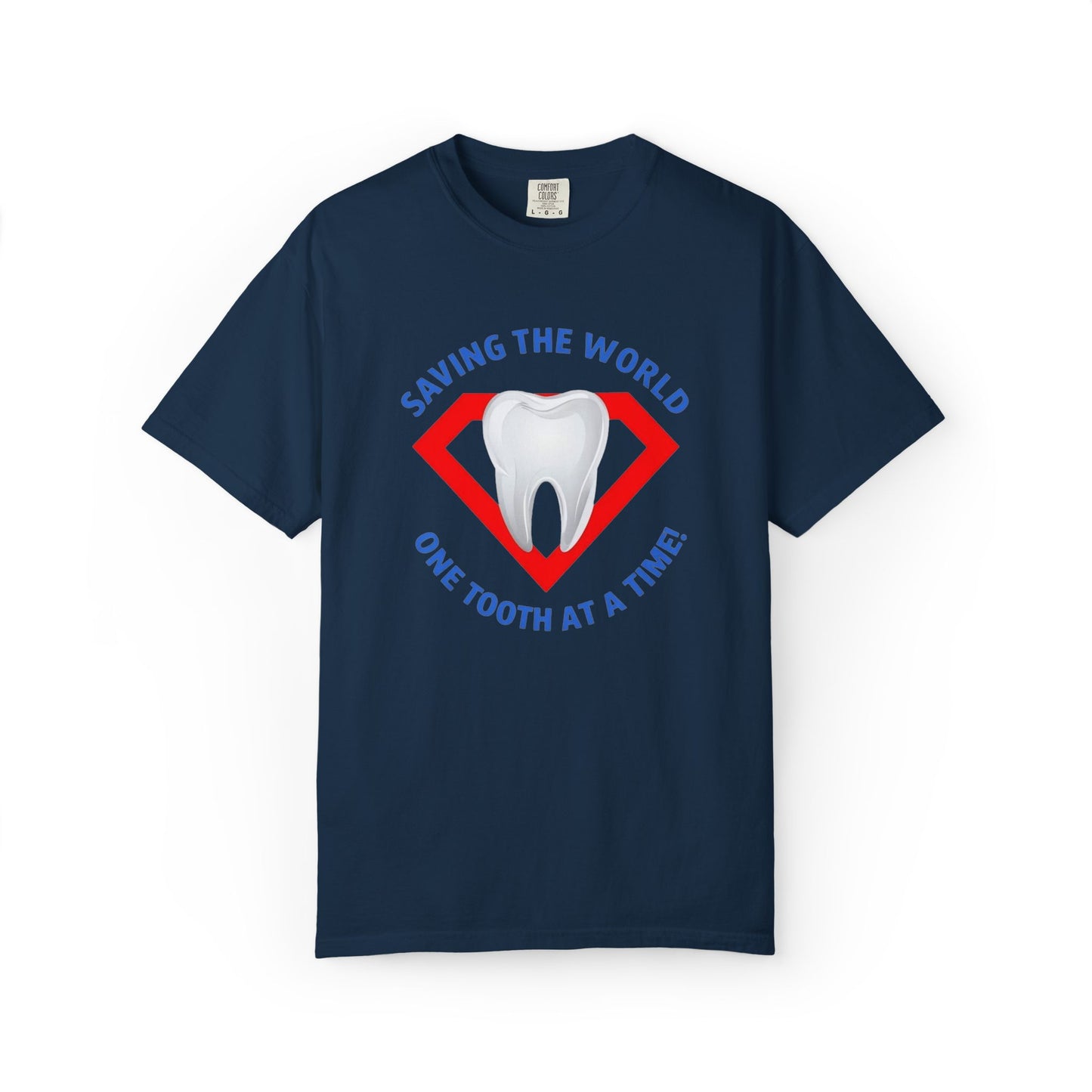 Super Tooth chest emblem Unisex Garment-Dyed T-shirt