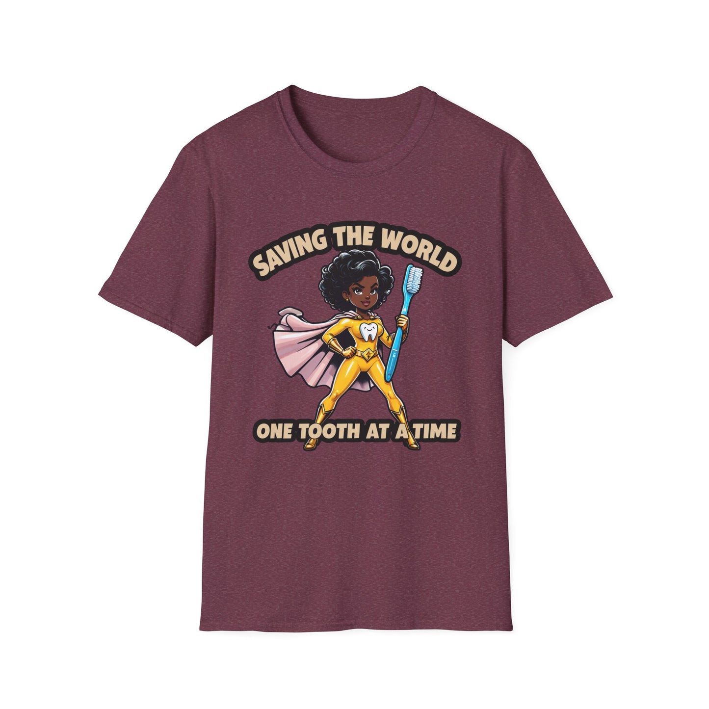 Super Smiles Defender - BW T-Shirt - Unisex Softstyle Tee