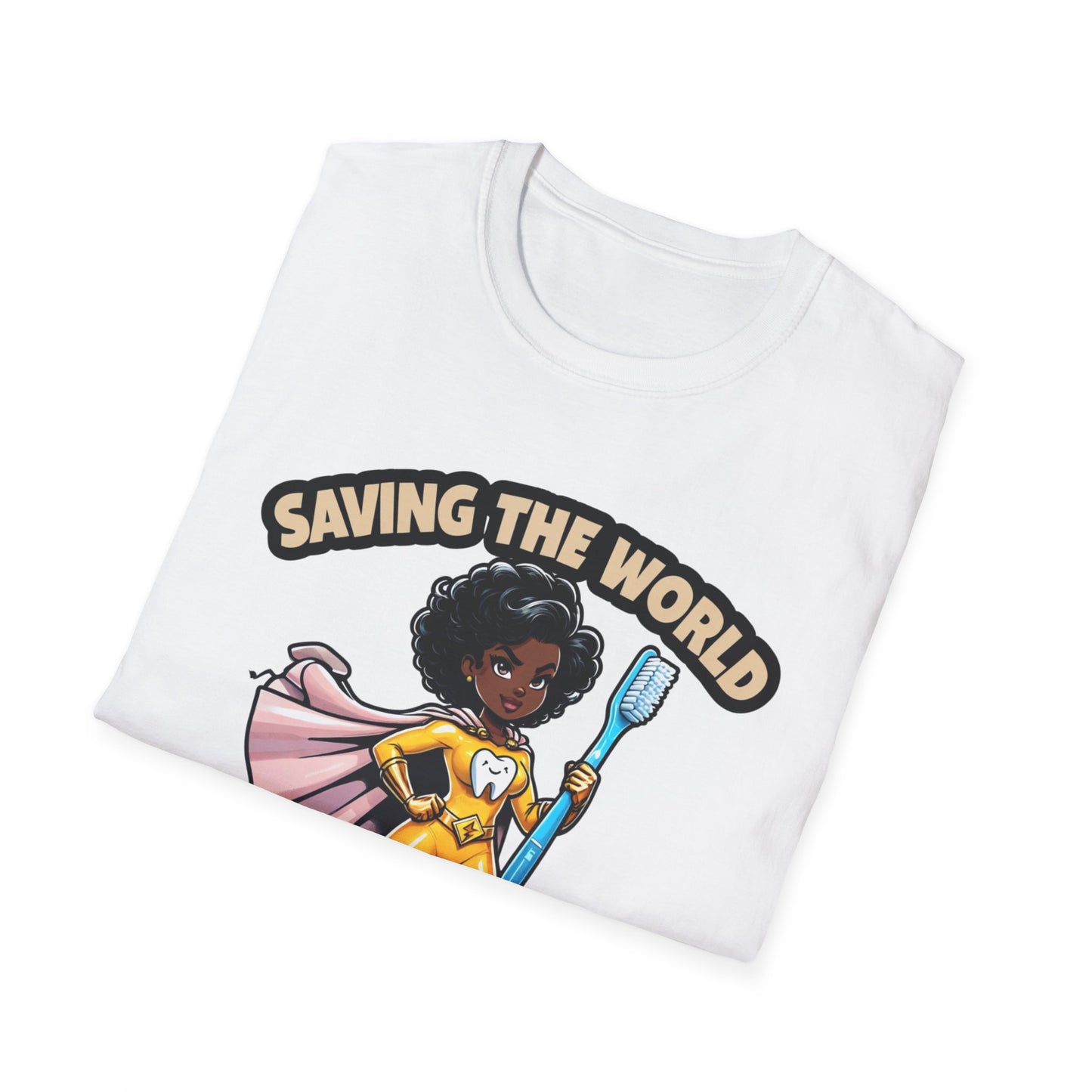 Super Smiles Defender - BW T-Shirt - Unisex Softstyle Tee