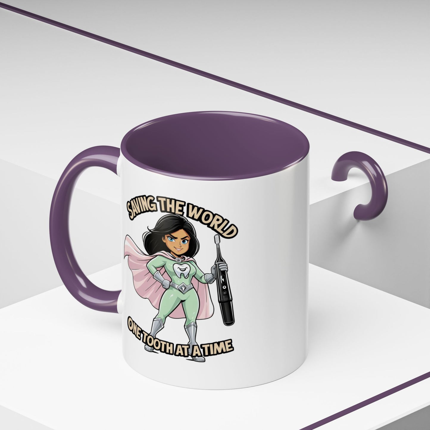 Super Smiles Defender - IW Accent Coffee Mug (11oz)
