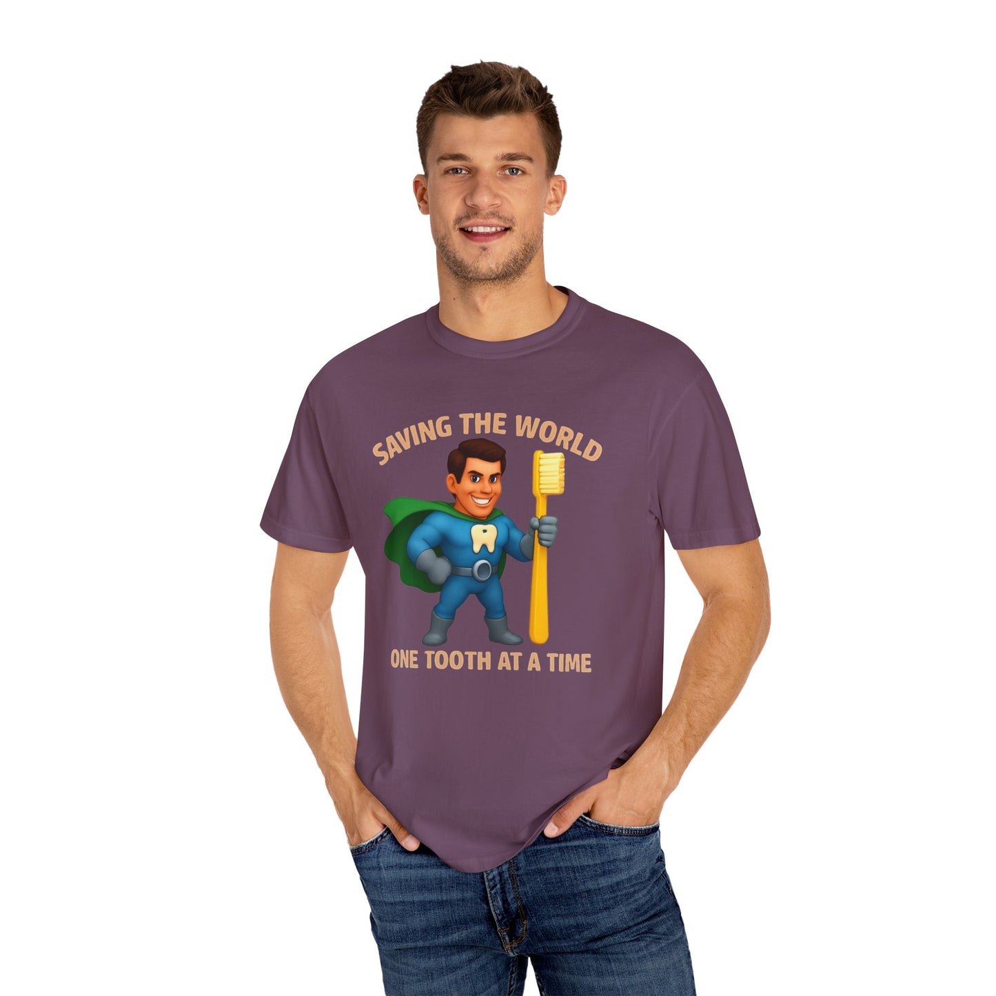 Super Smiles Defender - WM Unisex Garment-Dyed T-shirt