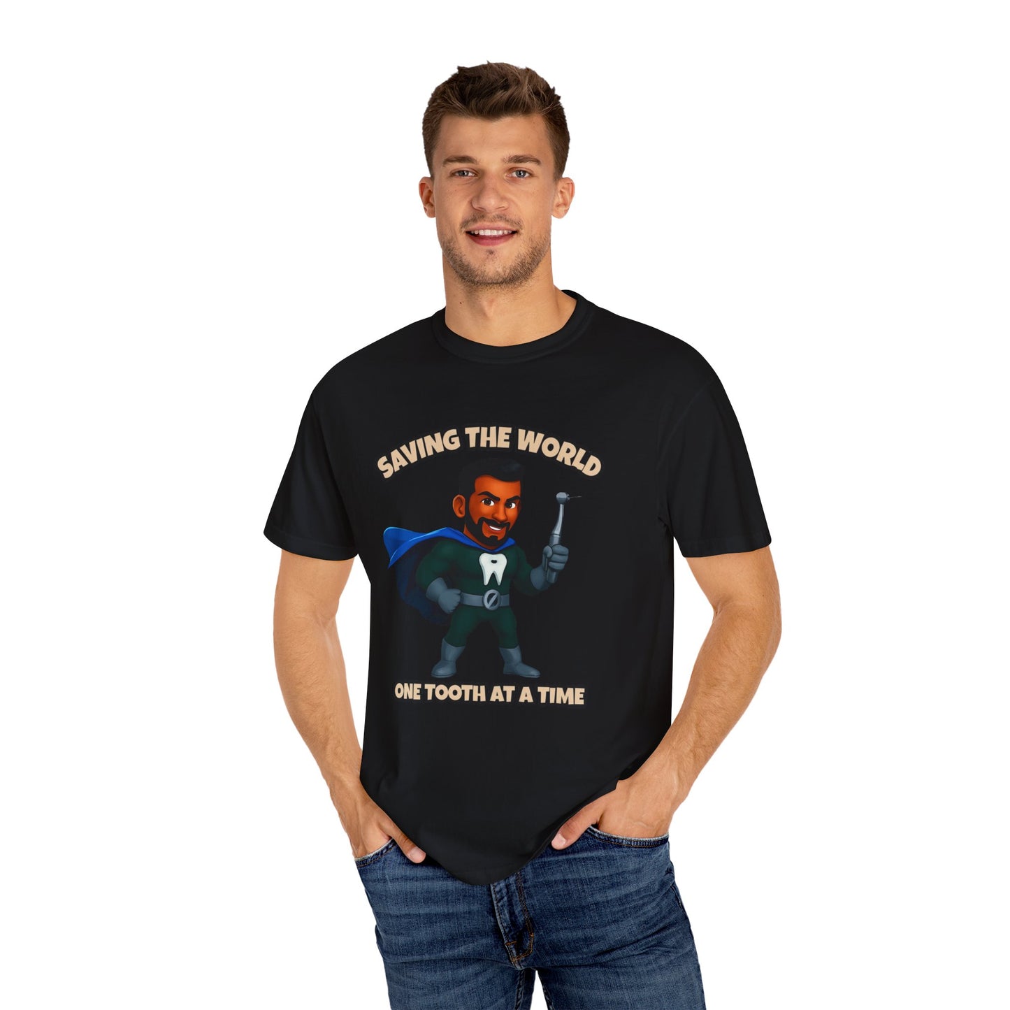 Super Smiles Defender - IM Unisex Garment-Dyed T-shirt