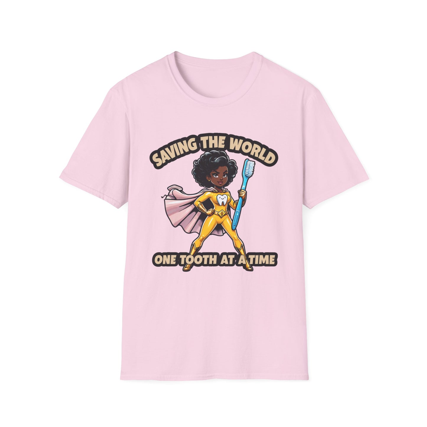 Super Smiles Defender - BW T-Shirt - Unisex Softstyle Tee