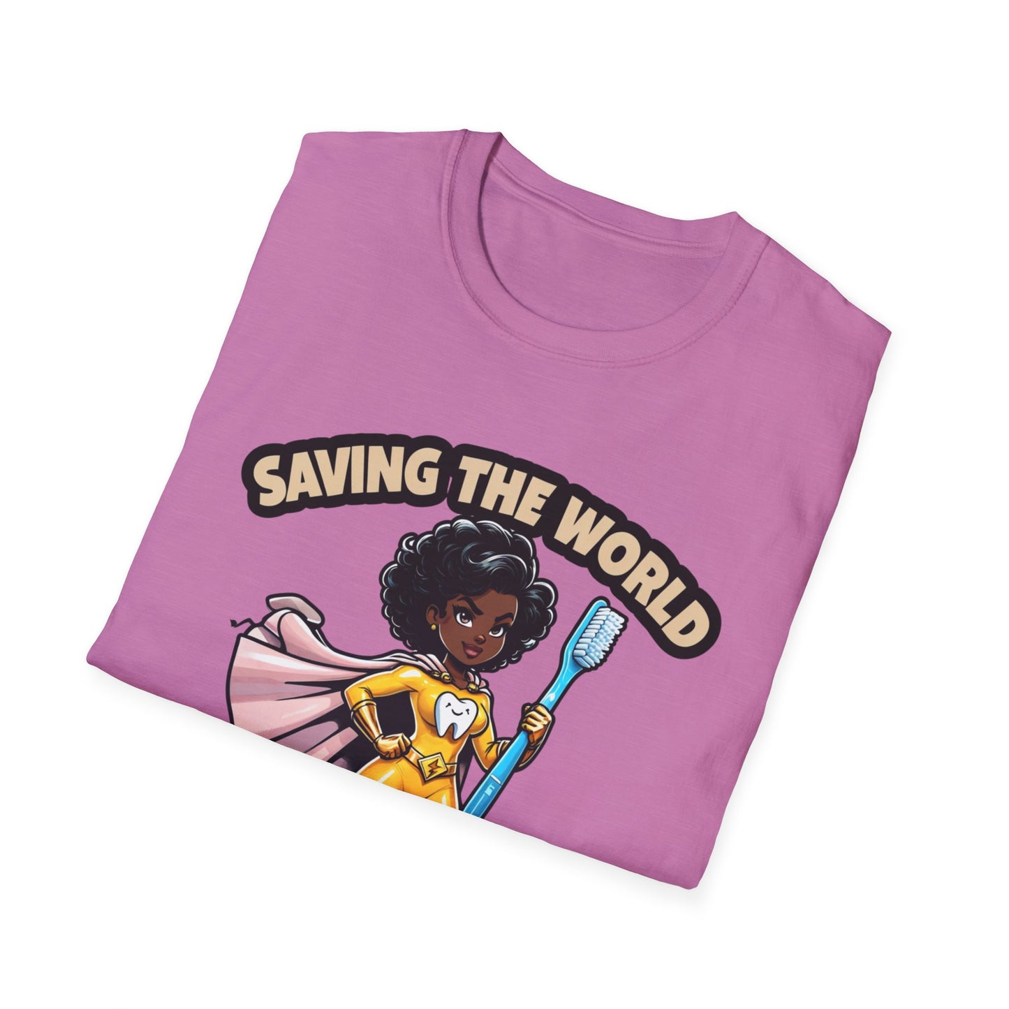 Super Smiles Defender - BW T-Shirt - Unisex Softstyle Tee