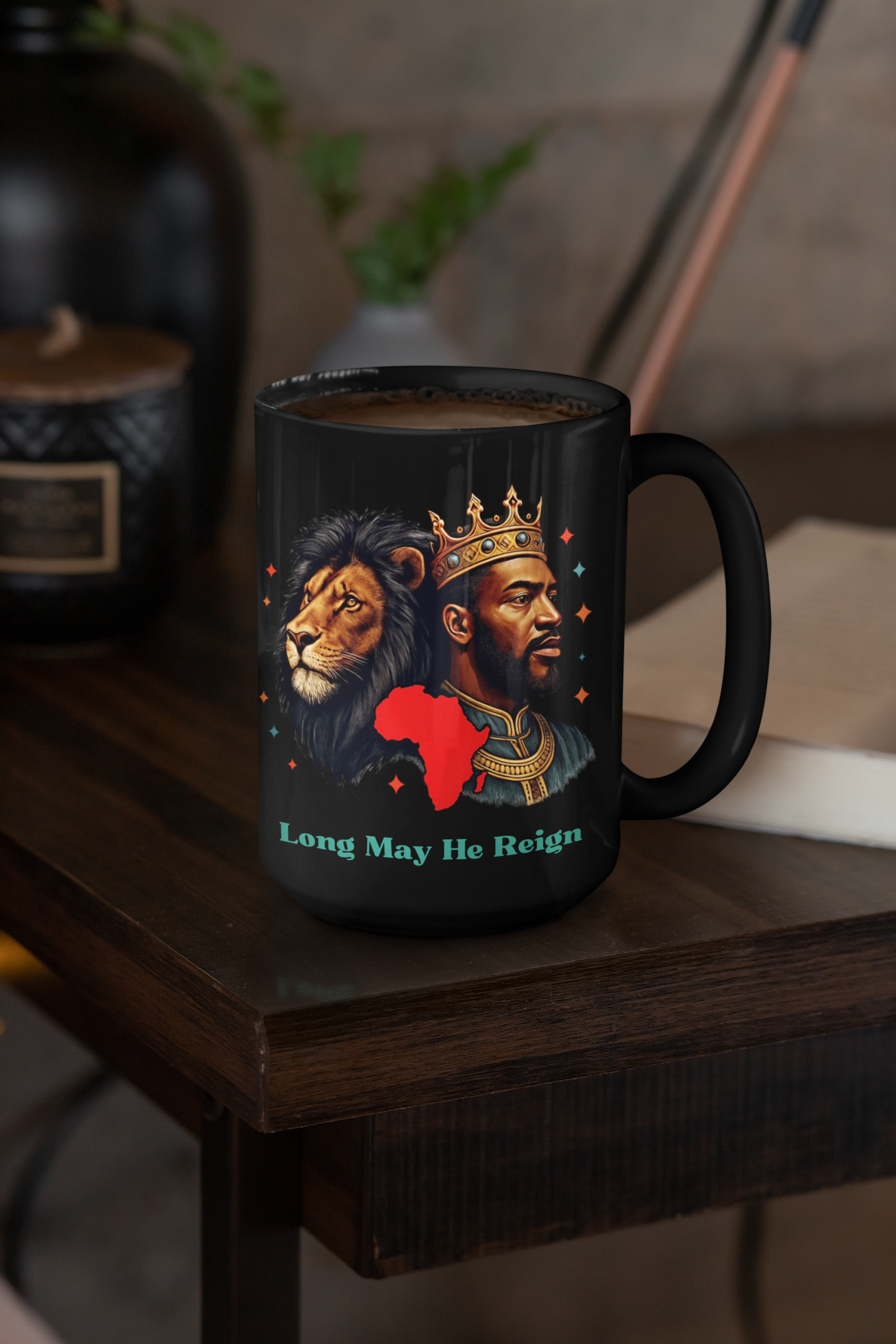 Long May He Reign - Black Mug (11oz)