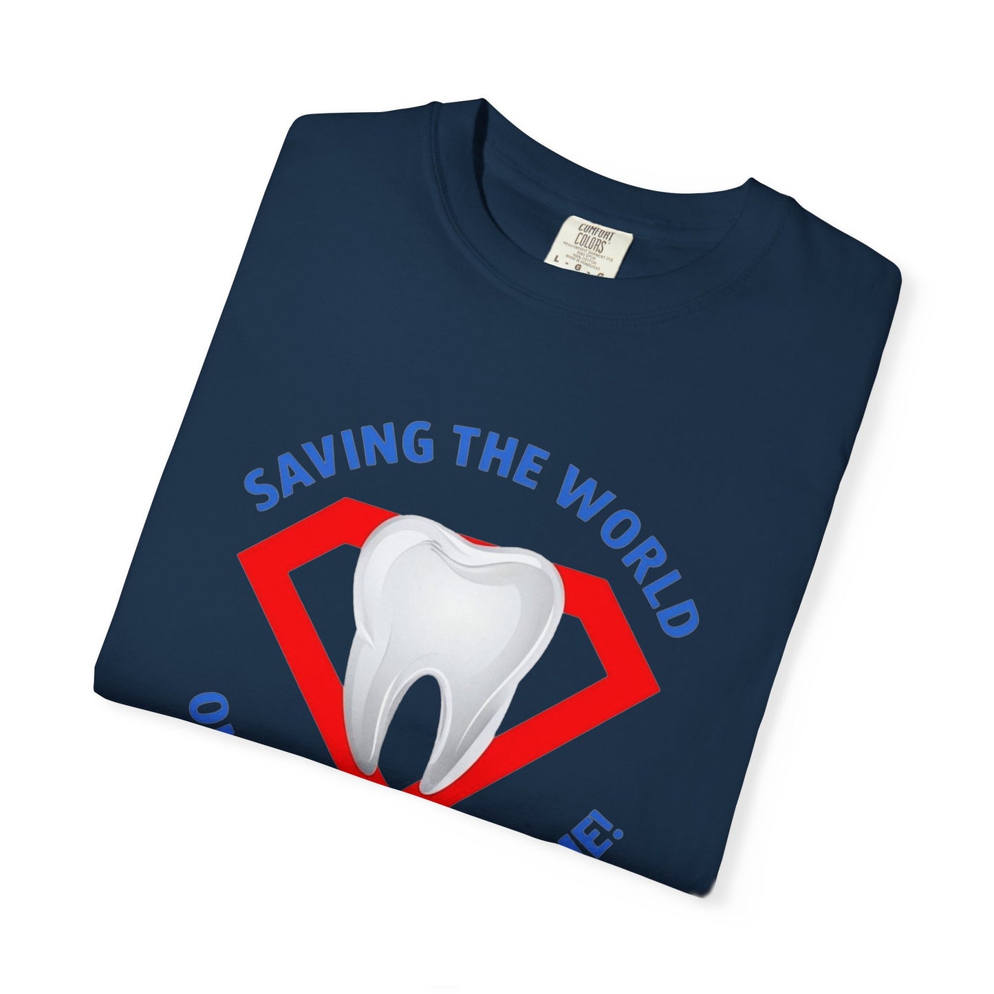 Super Tooth chest emblem Unisex Garment-Dyed T-shirt