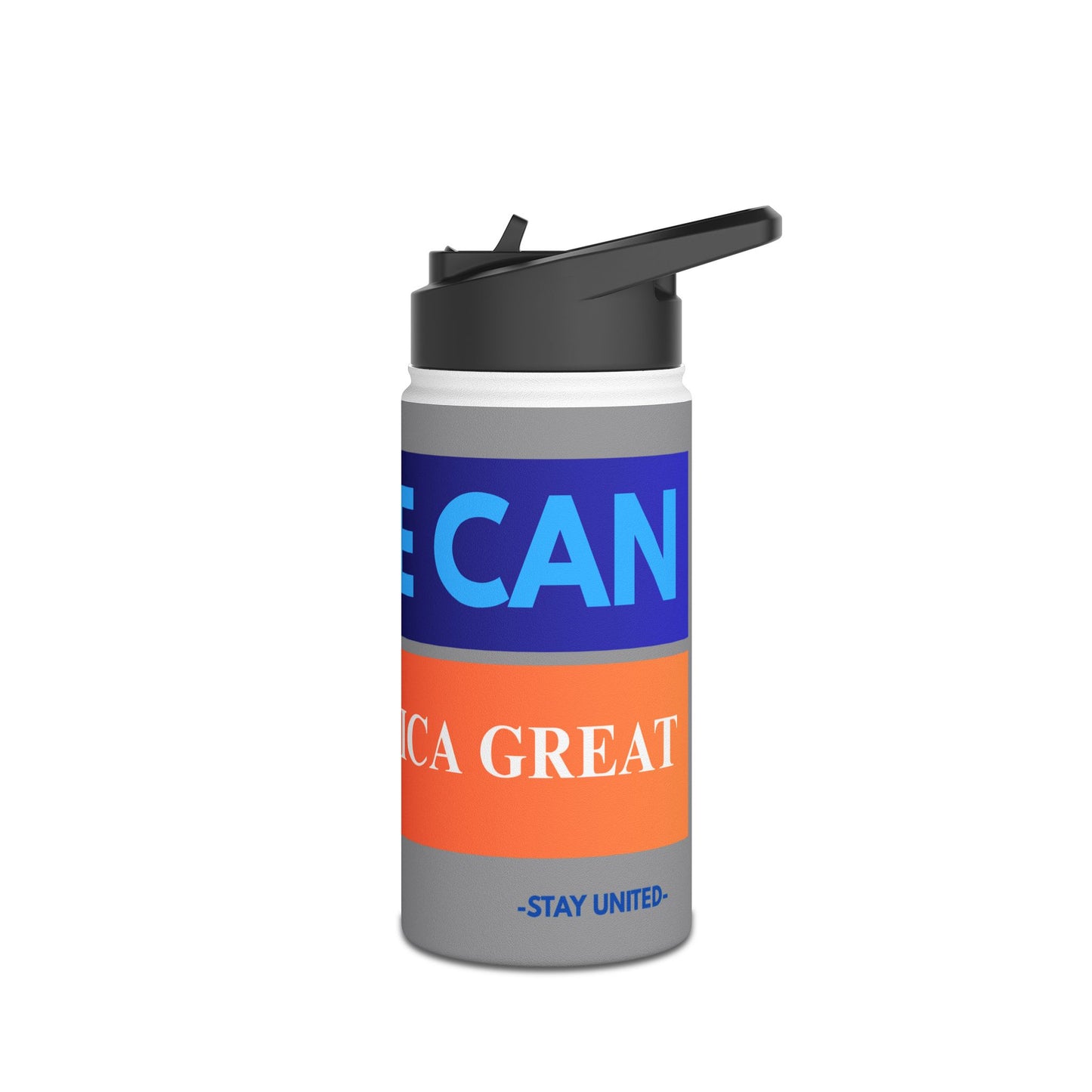 Yes We Can Make America Great Stainless Steel Water Bottle, Standard Lid