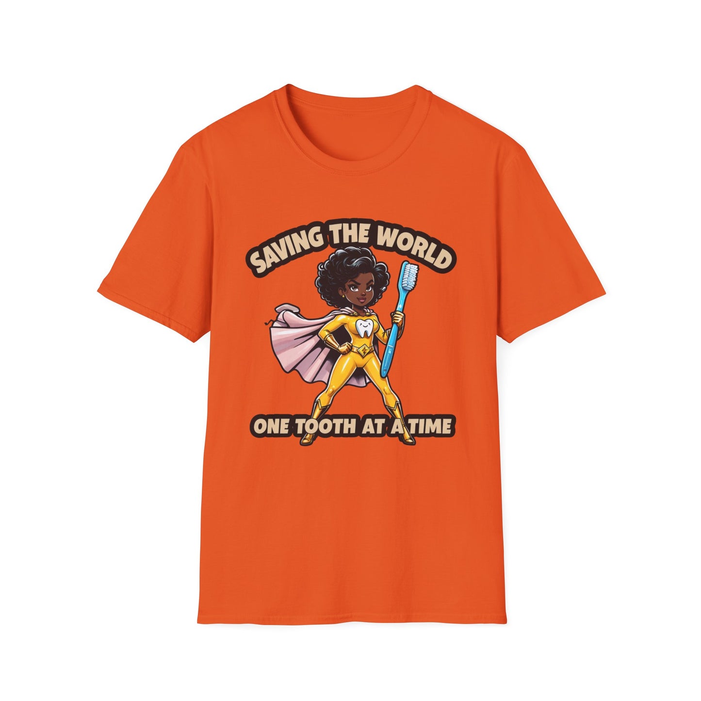 Super Smiles Defender - BW T-Shirt - Unisex Softstyle Tee