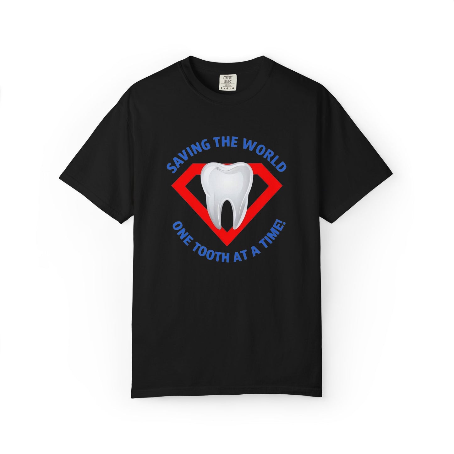 Super Tooth chest emblem Unisex Garment-Dyed T-shirt