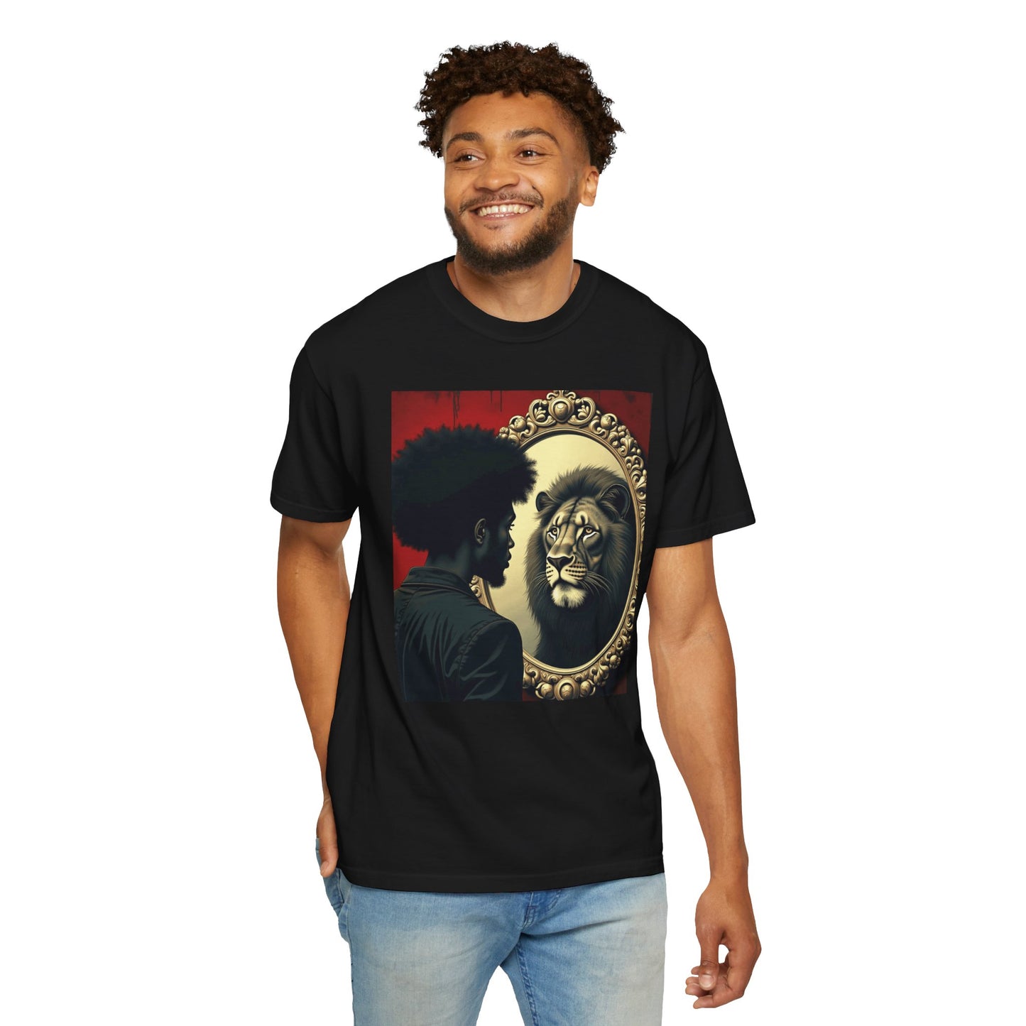 Lion Dentity Unisex Garment-Dyed T-shirt