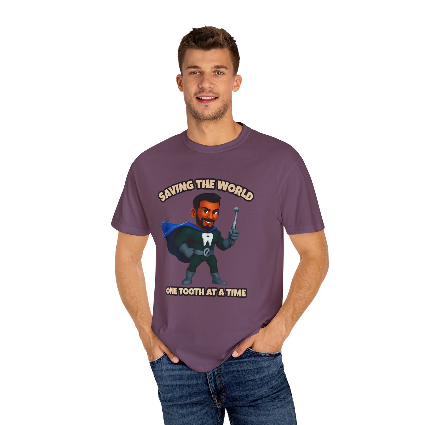 Super Smiles Defender - IM Unisex Garment-Dyed T-shirt