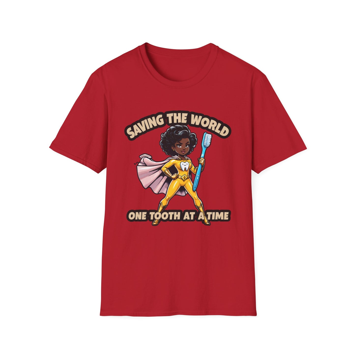 Super Smiles Defender - BW T-Shirt - Unisex Softstyle Tee