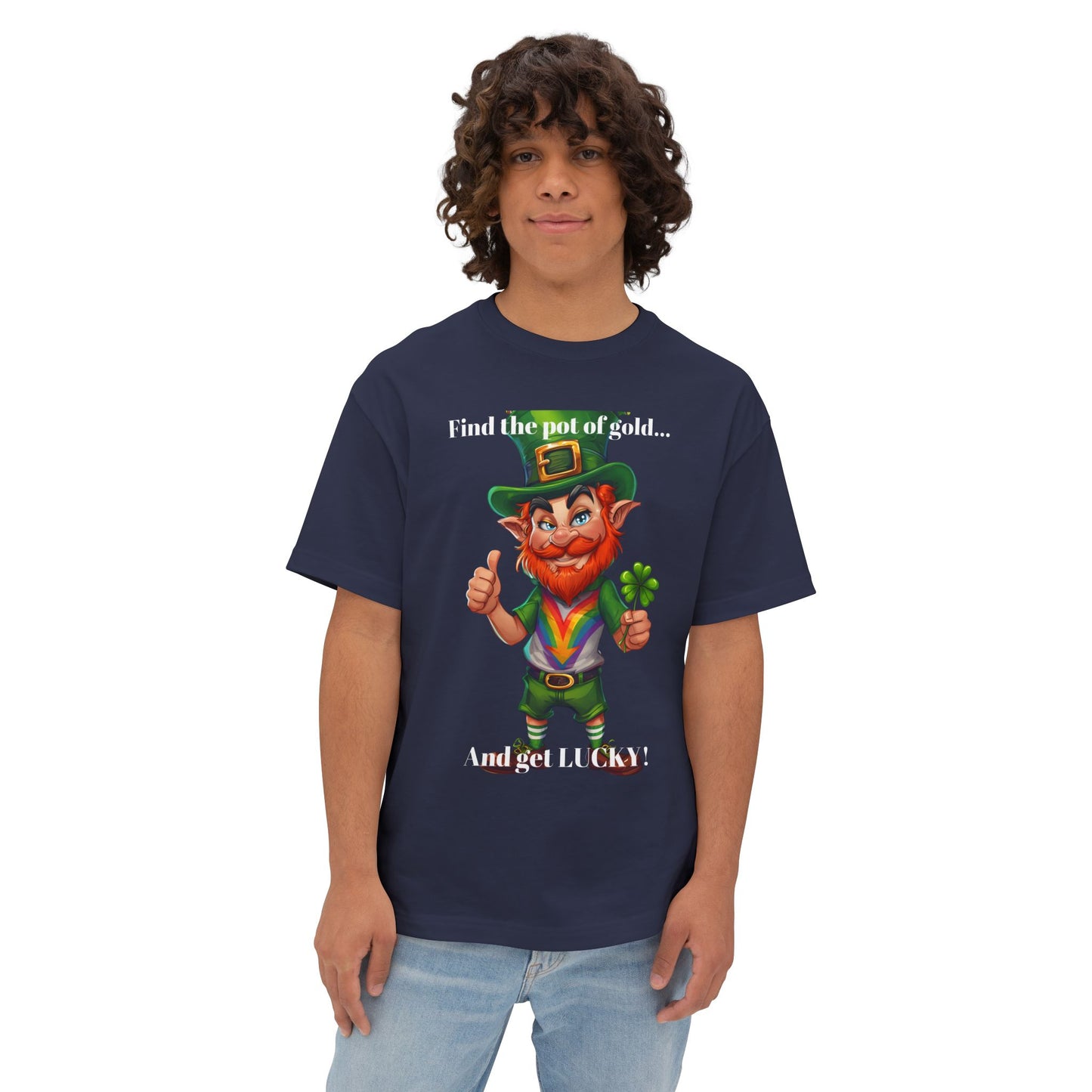 Get Lucky M Unisex Tee - Oversized Boxy Fit