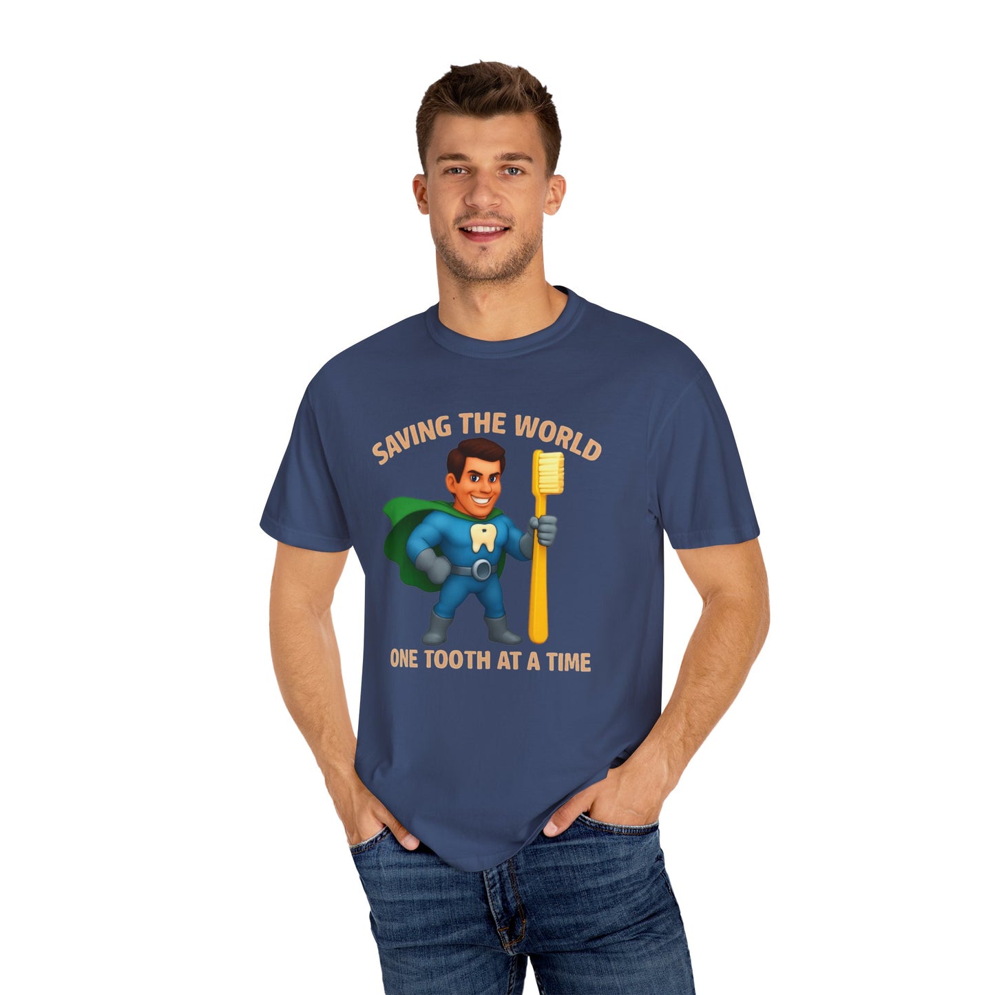 Super Smiles Defender - WM Unisex Garment-Dyed T-shirt