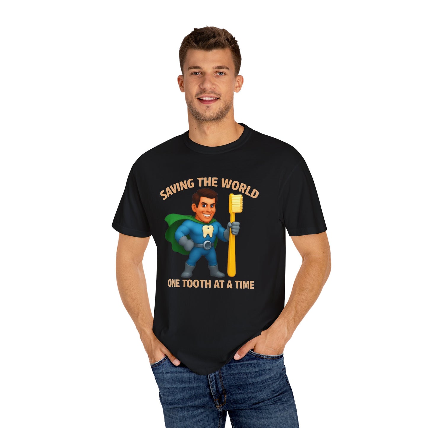 Super Smiles Defender - WM Unisex Garment-Dyed T-shirt