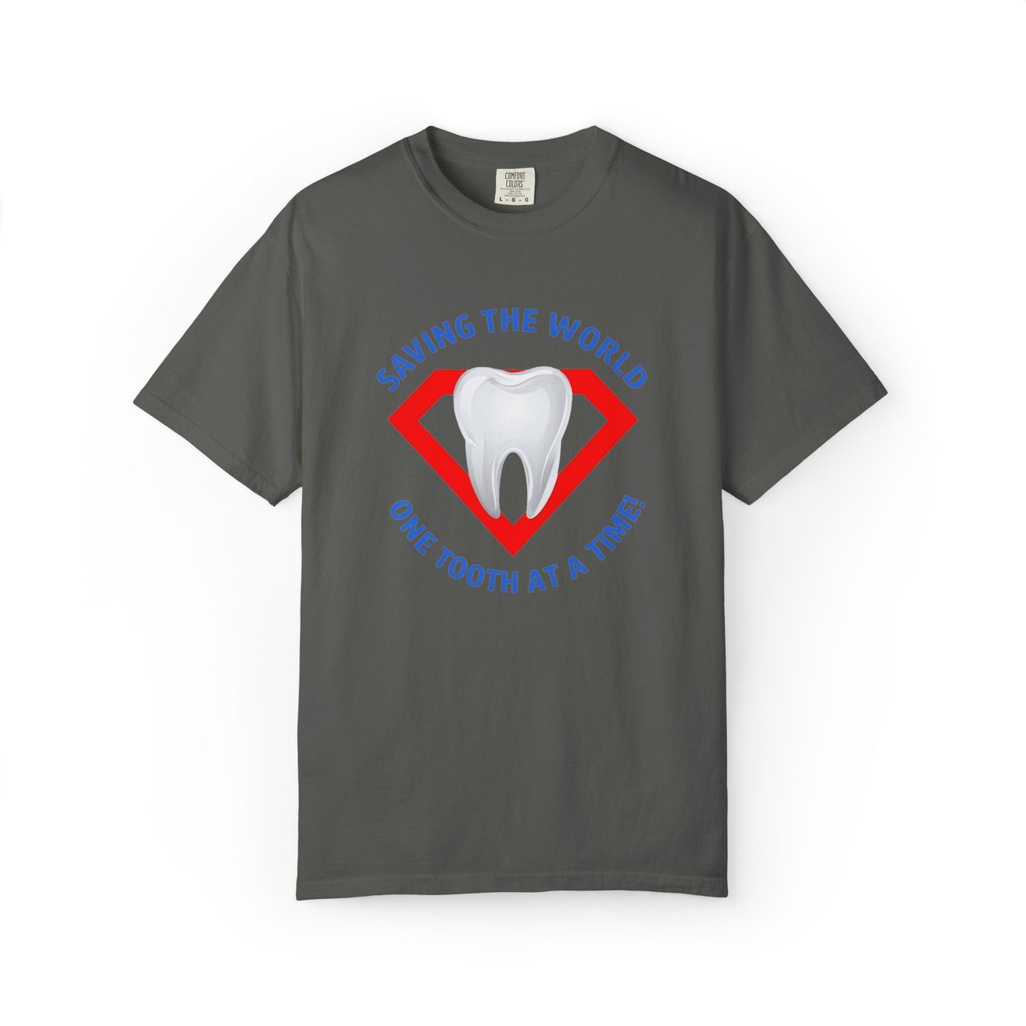 Super Tooth chest emblem Unisex Garment-Dyed T-shirt