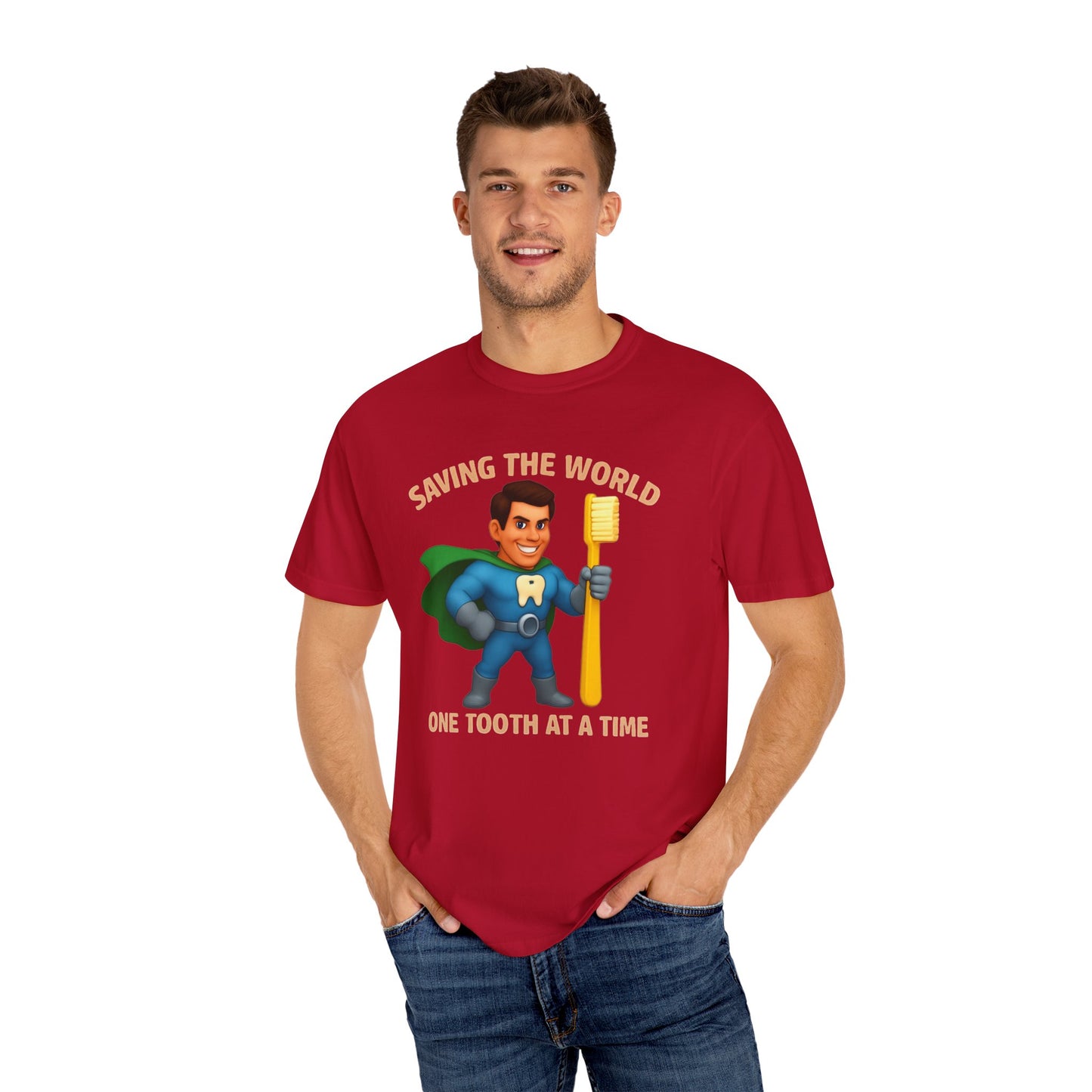 Super Smiles Defender - WM Unisex Garment-Dyed T-shirt