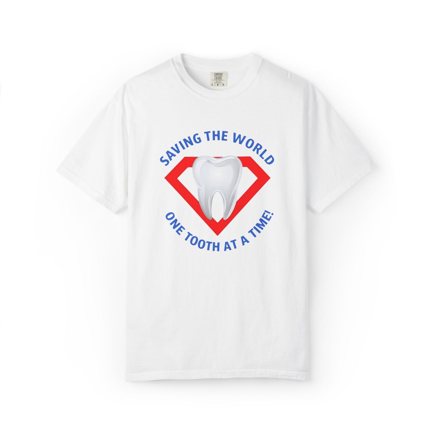 Super Tooth chest emblem Unisex Garment-Dyed T-shirt