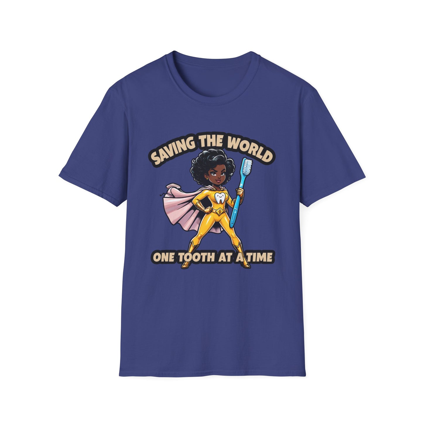 Super Smiles Defender - BW T-Shirt - Unisex Softstyle Tee