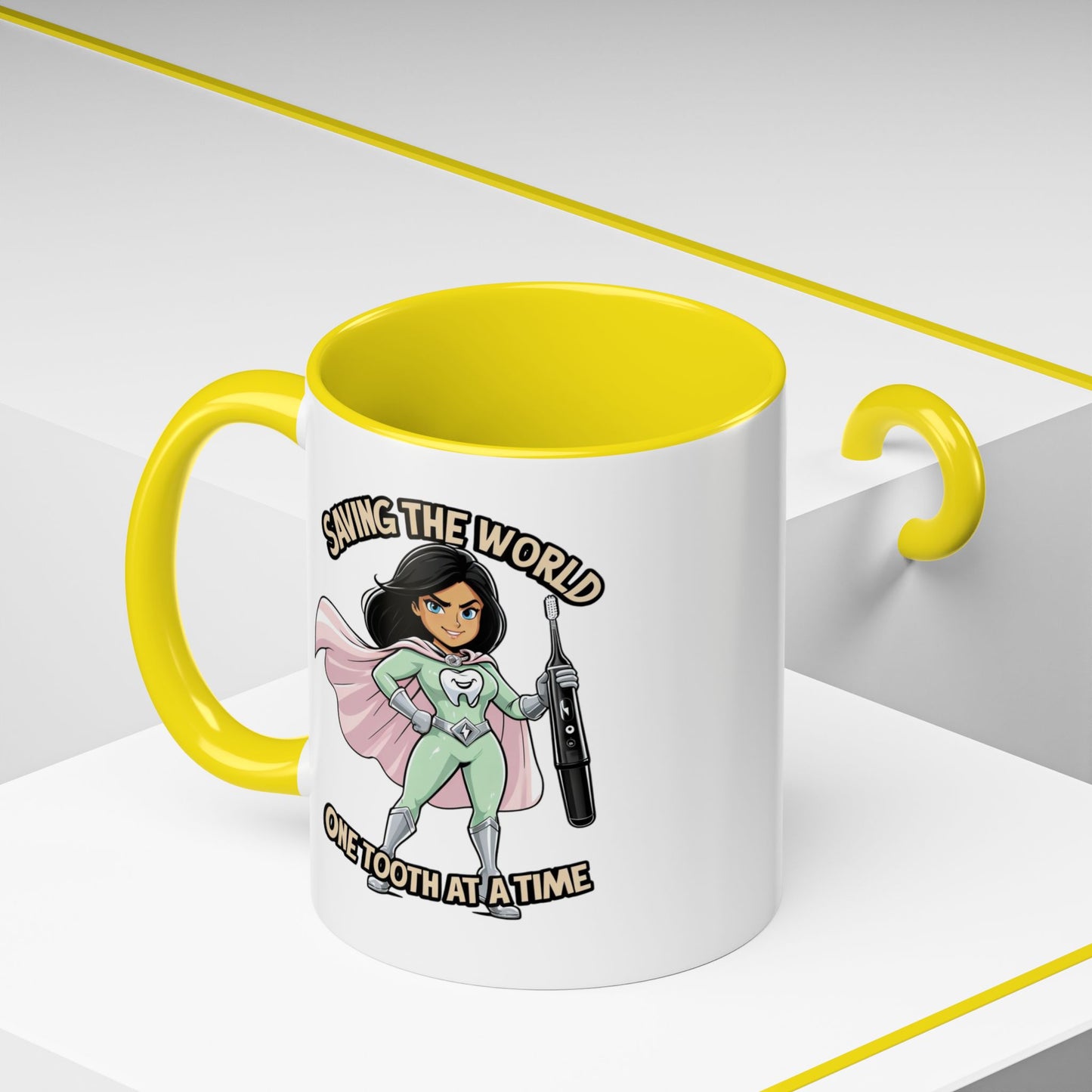 Super Smiles Defender - IW Accent Coffee Mug (11oz)