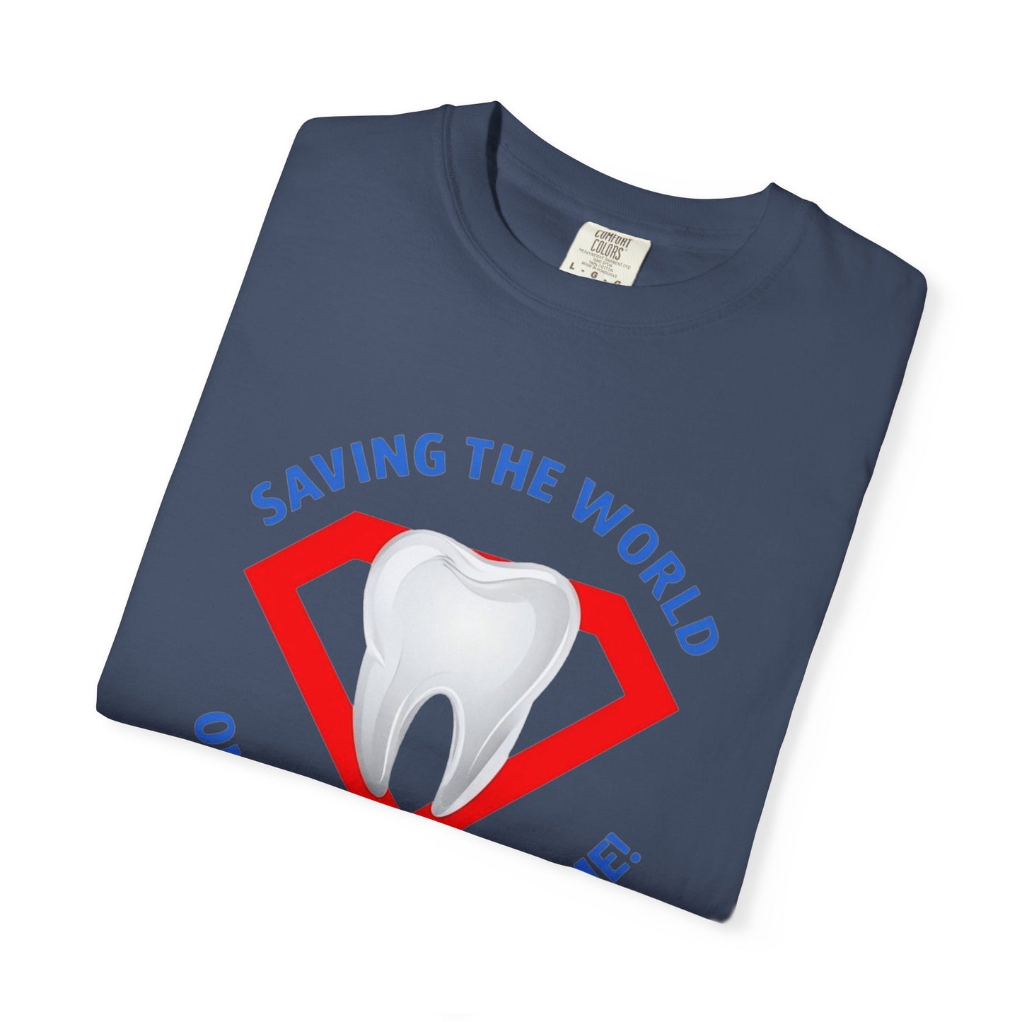 Super Tooth chest emblem Unisex Garment-Dyed T-shirt