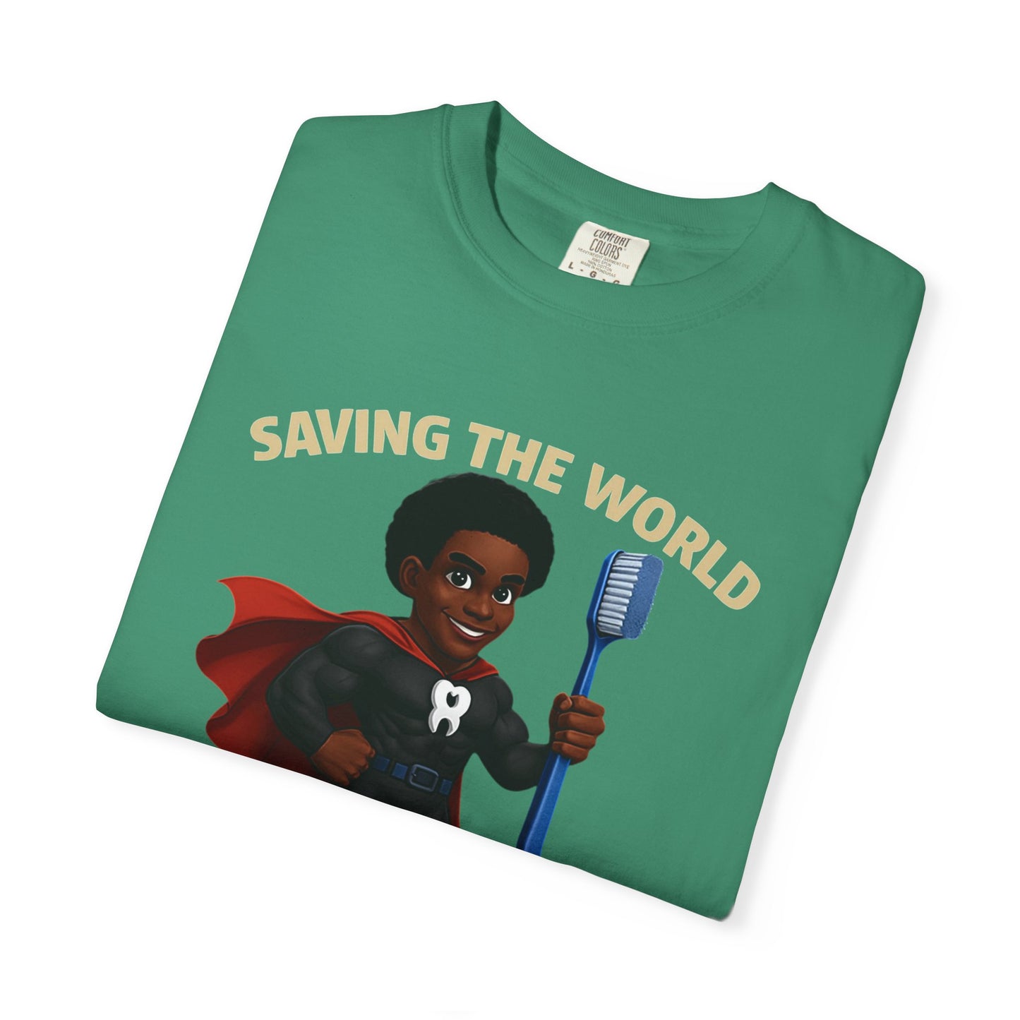 Super Smiles Defender - BM  Unisex Garment-Dyed T-shirt