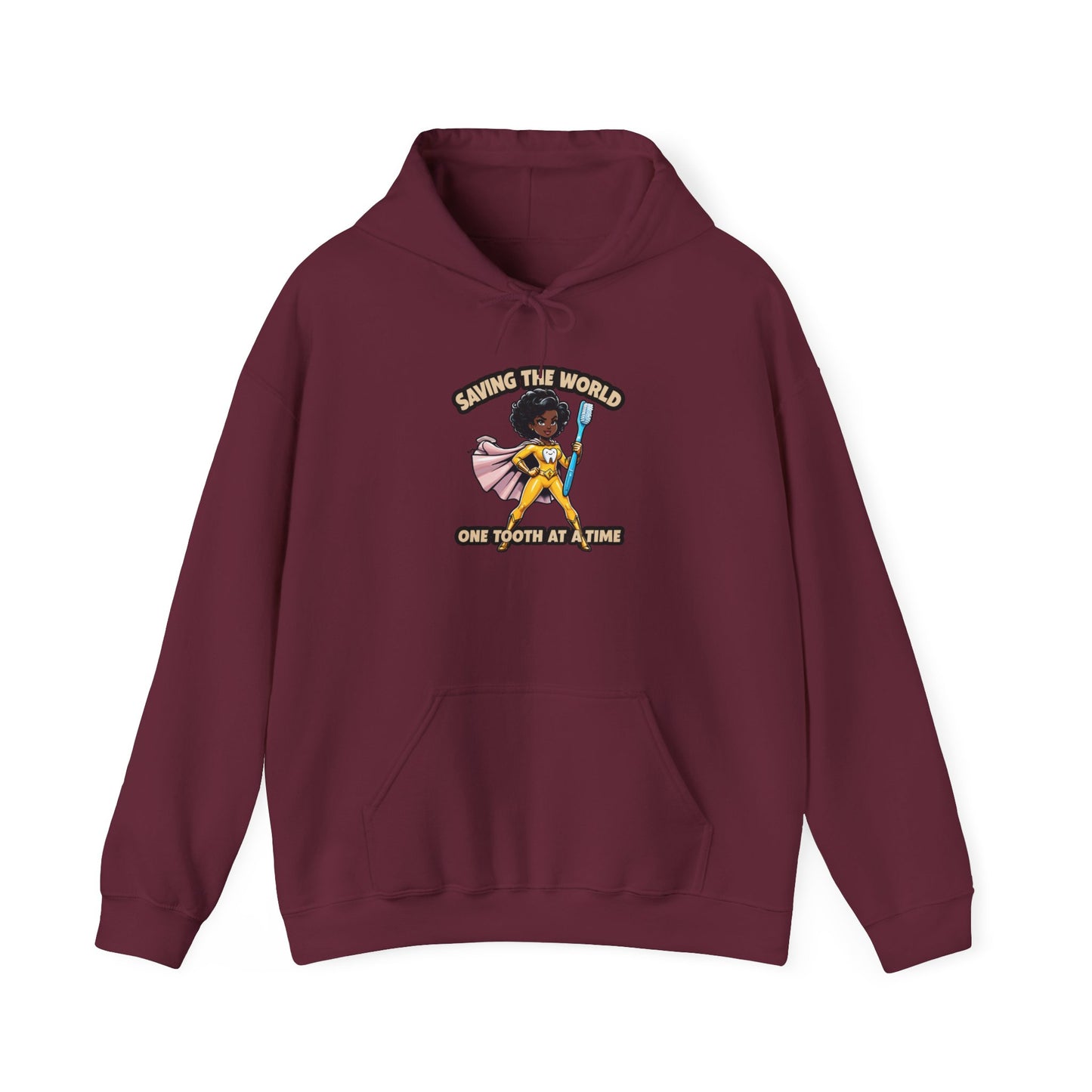 Super Smiles Defender - BW Unisex Heavy Blend™ Hooded Sweatshirt