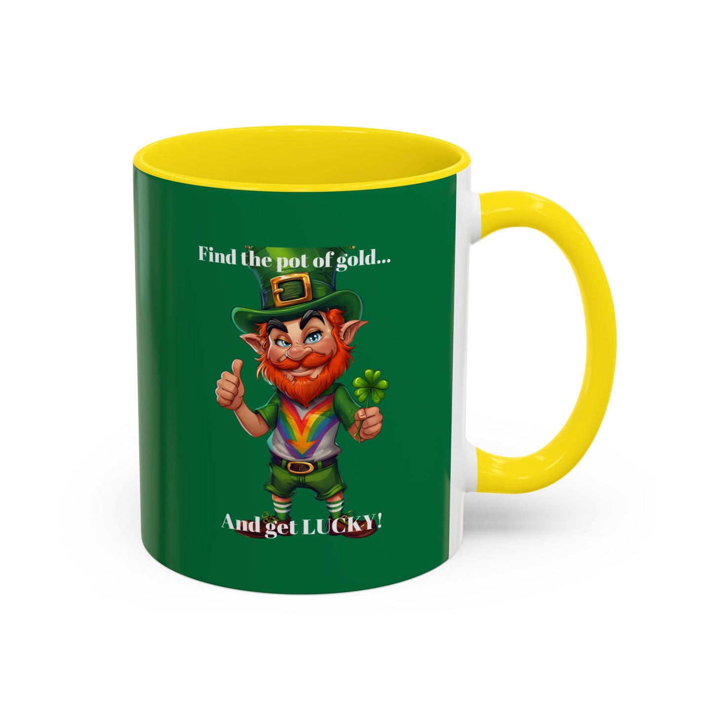 Accent Mug - Get Lucky M Design - 11oz
