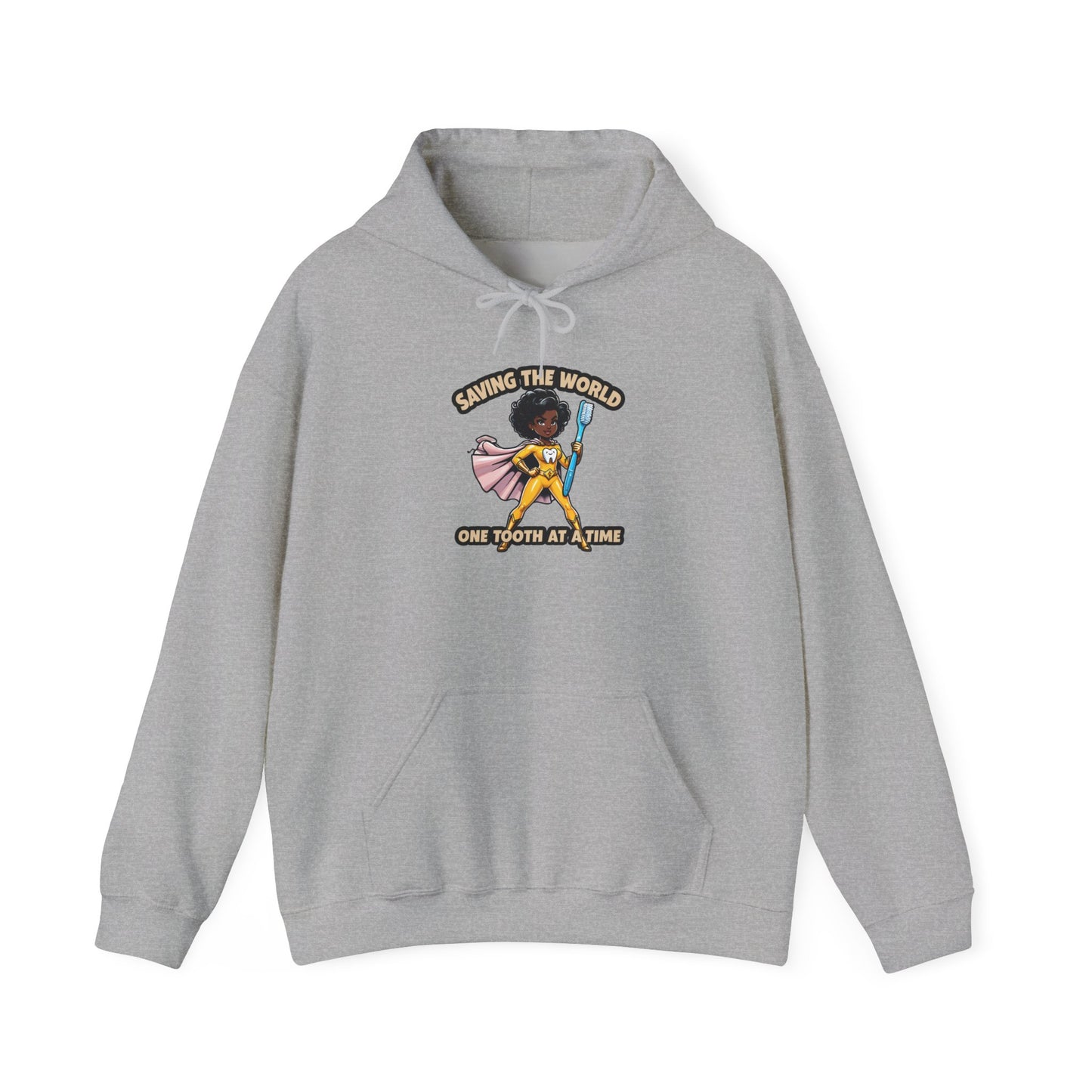Super Smiles Defender - BW Unisex Heavy Blend™ Hooded Sweatshirt