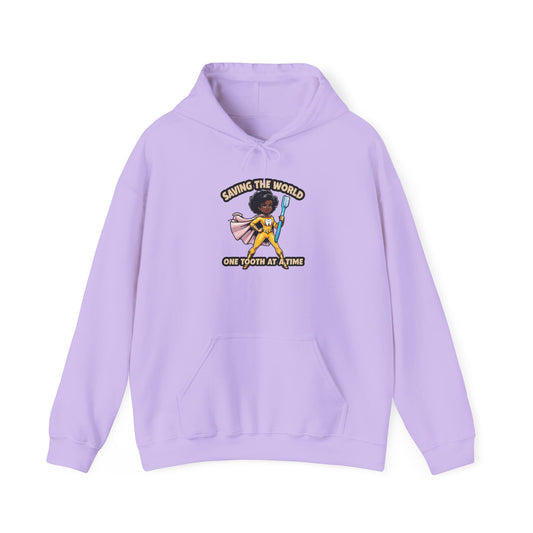 Super Smiles Defender - BW Unisex Heavy Blend™ Hooded Sweatshirt
