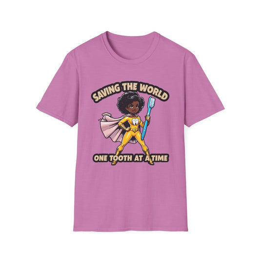 Super Smiles Defender - BW T-Shirt - Unisex Softstyle Tee