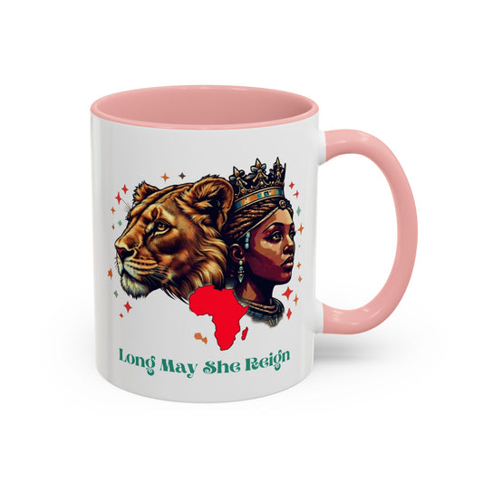 Long May She Reign -  Accent Coffee Mug (11oz)