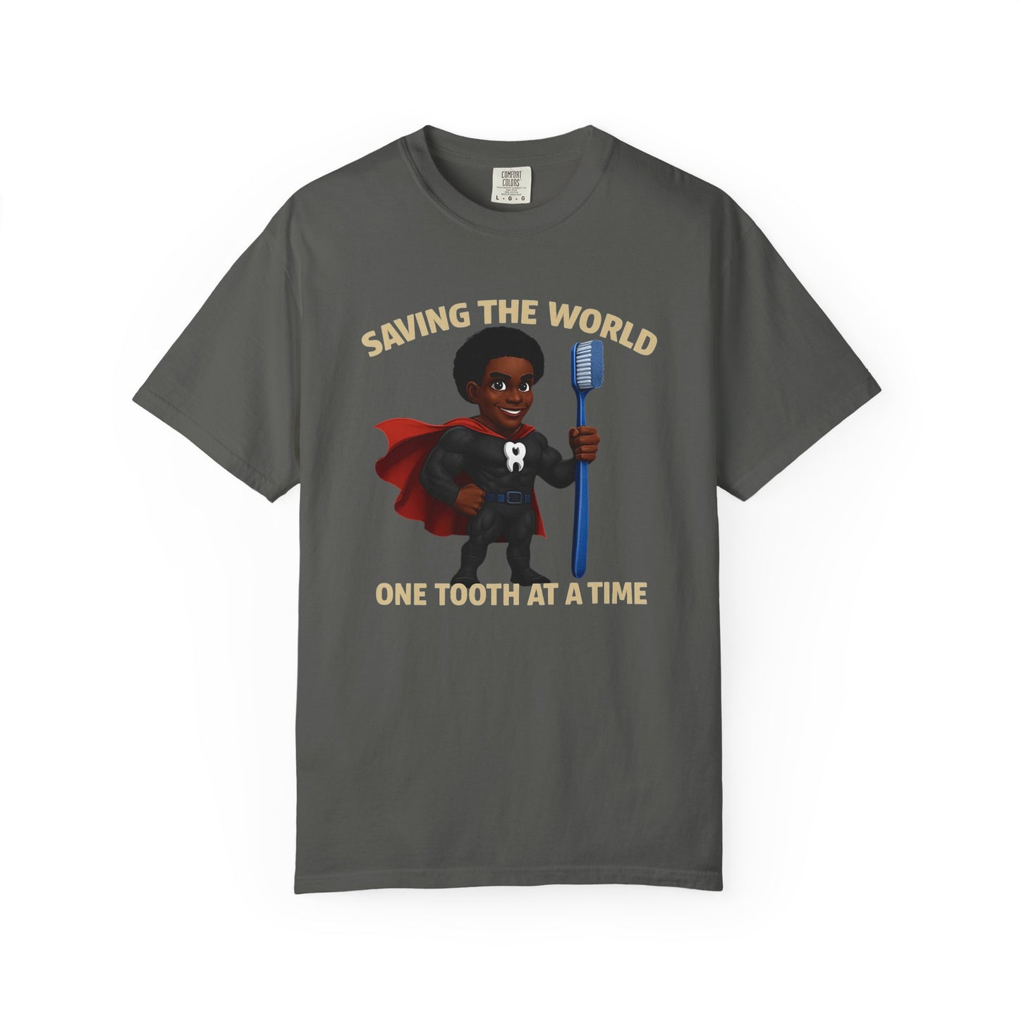 Super Smiles Defender - BM  Unisex Garment-Dyed T-shirt