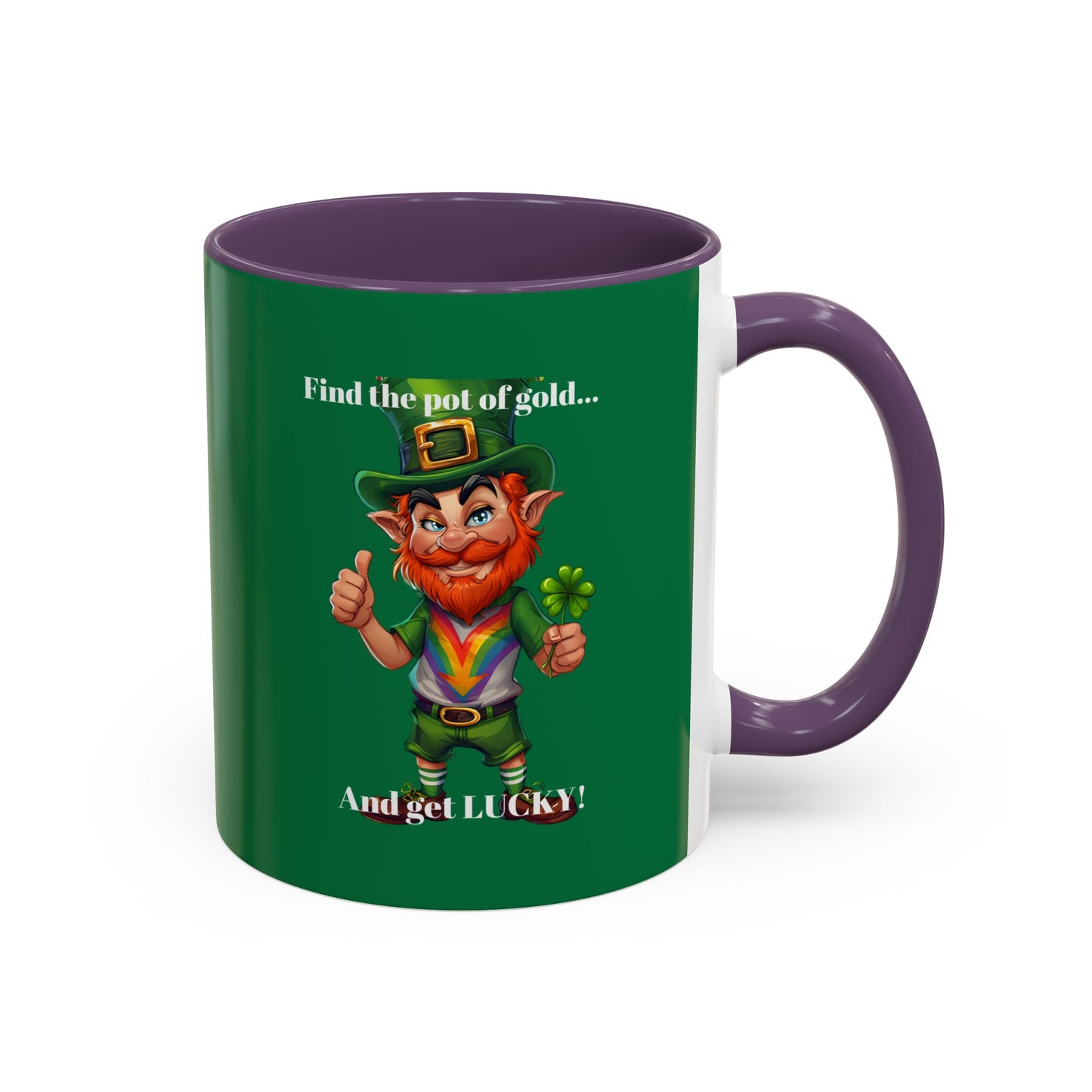 Accent Mug - Get Lucky M Design - 11oz