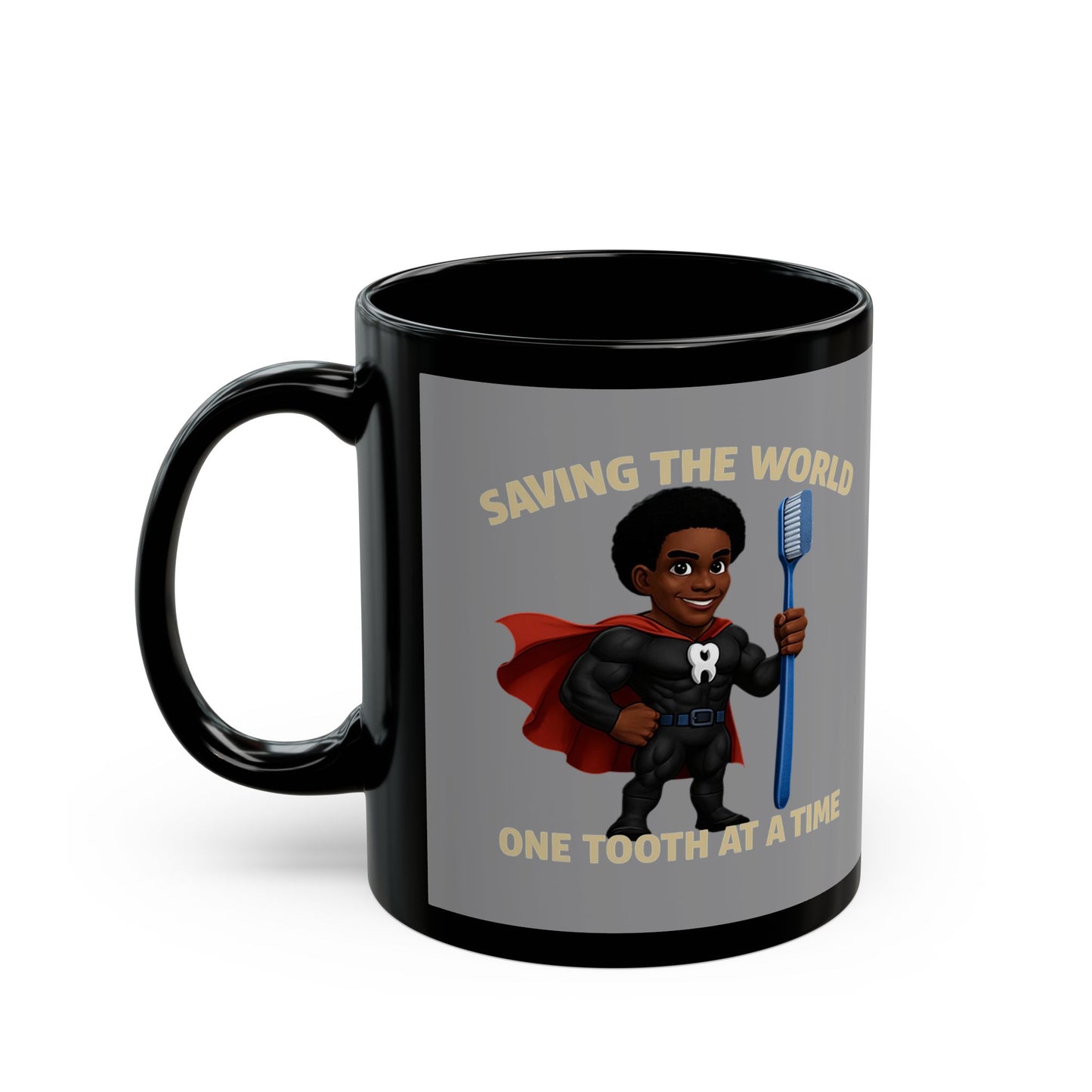 Super Smiles Defender - BM Black Mug (11oz)