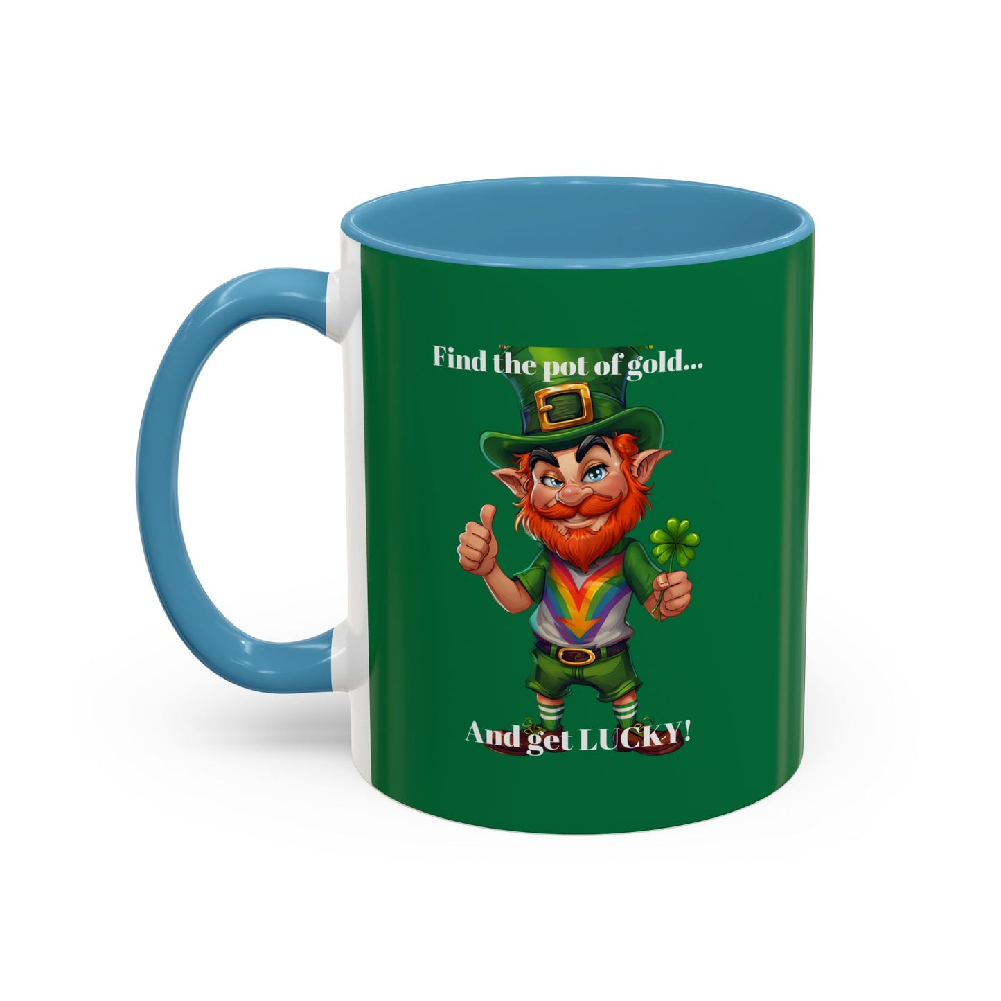 Accent Mug - Get Lucky M Design - 11oz