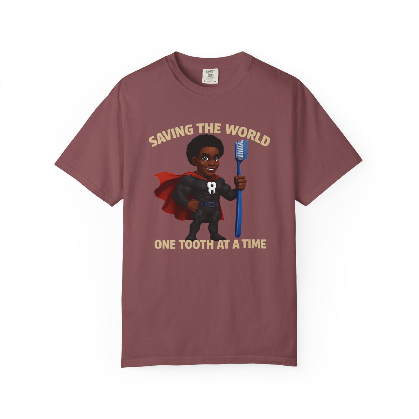 Super Smiles Defender - BM  Unisex Garment-Dyed T-shirt