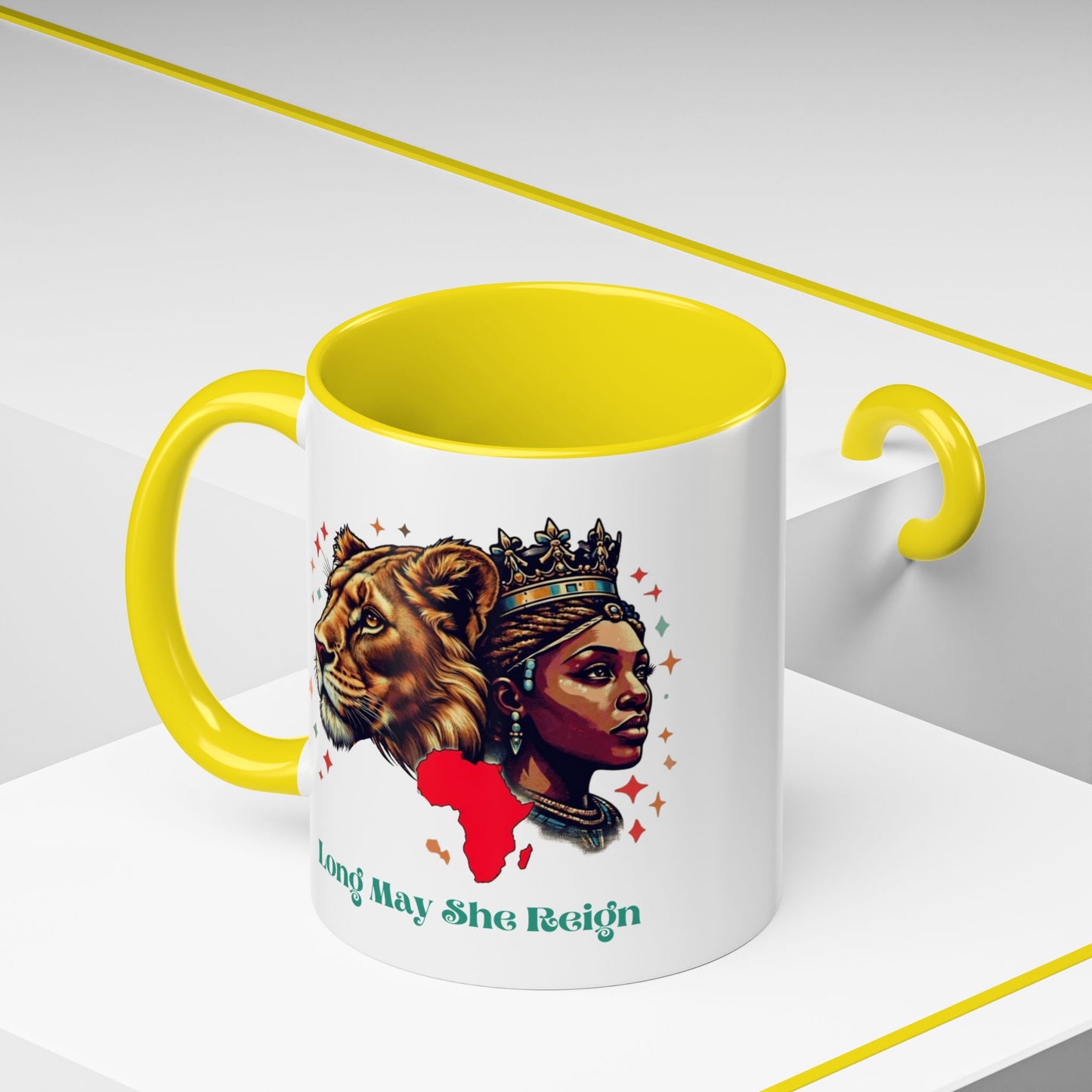 Long May She Reign -  Accent Coffee Mug (11oz)
